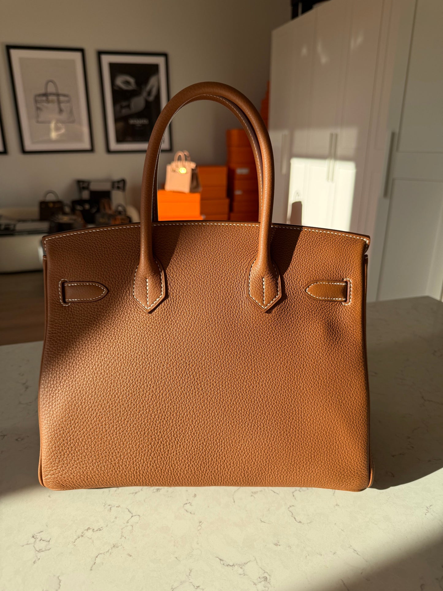 Hermes Birkin 30 Togo Gold on Gold - Carly Julia Sells Stuff, LLC
