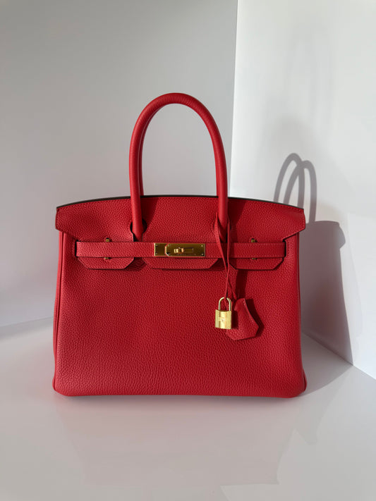 Hermes Birkin 30 Togo Red GHW 2013 - Carly Julia Sells Stuff, LLC