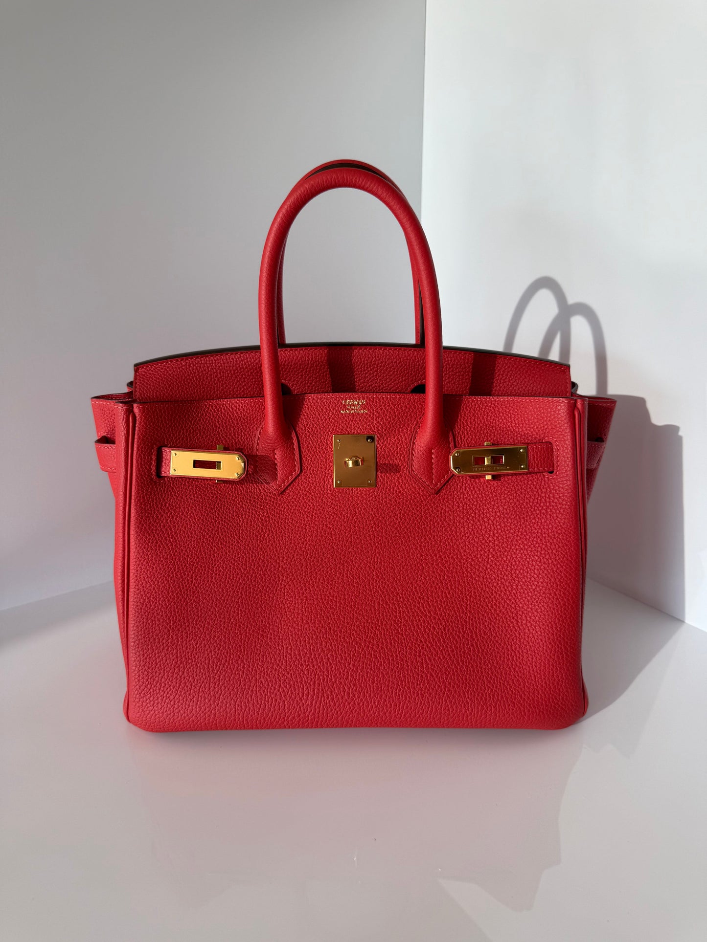 Hermes Birkin 30 Togo Red GHW 2013 - Carly Julia Sells Stuff, LLC