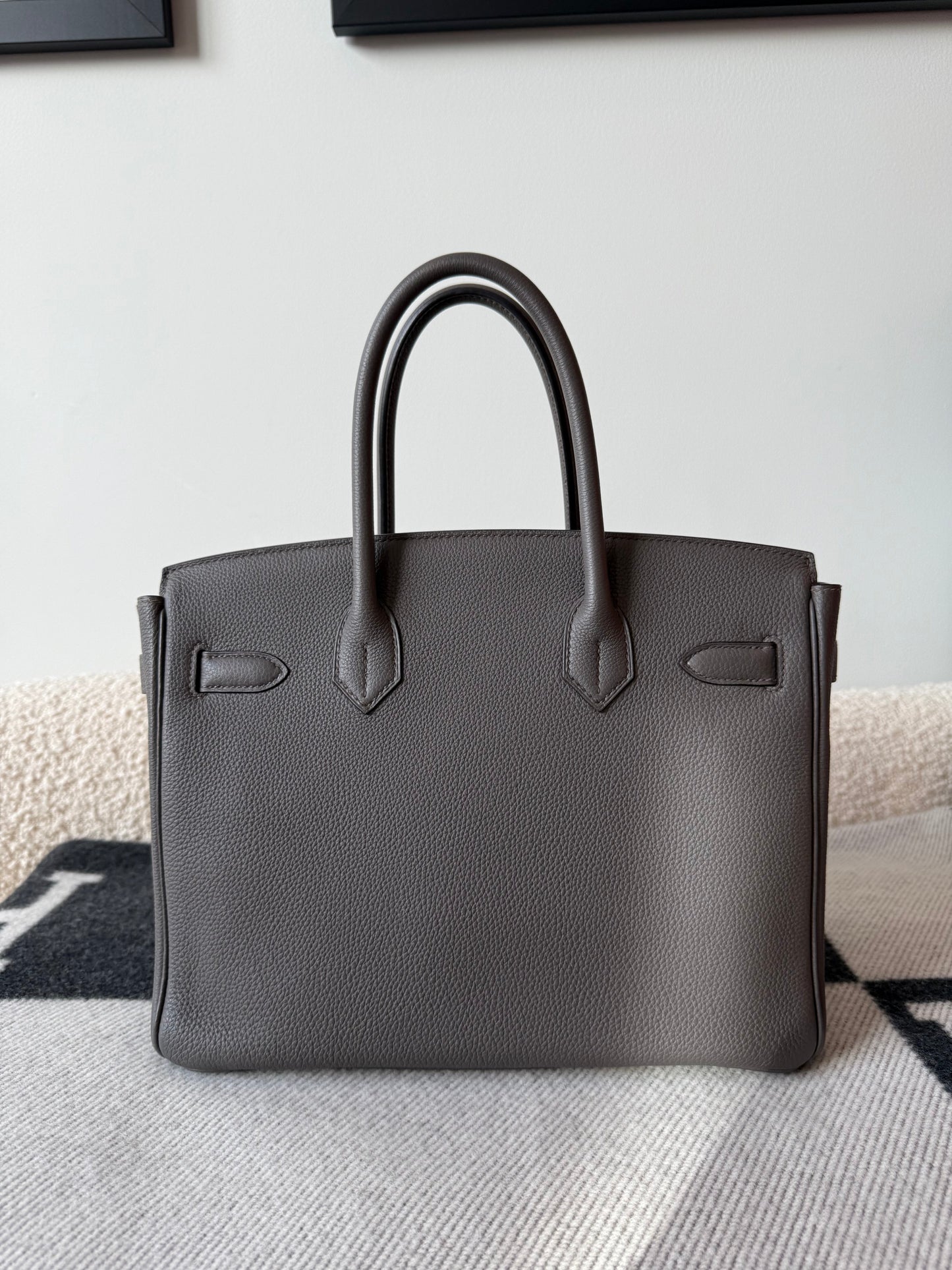 Hermes Birkin 30 Togo Retourne Gris Etain GHW - Carly Julia Sells Stuff, LLC