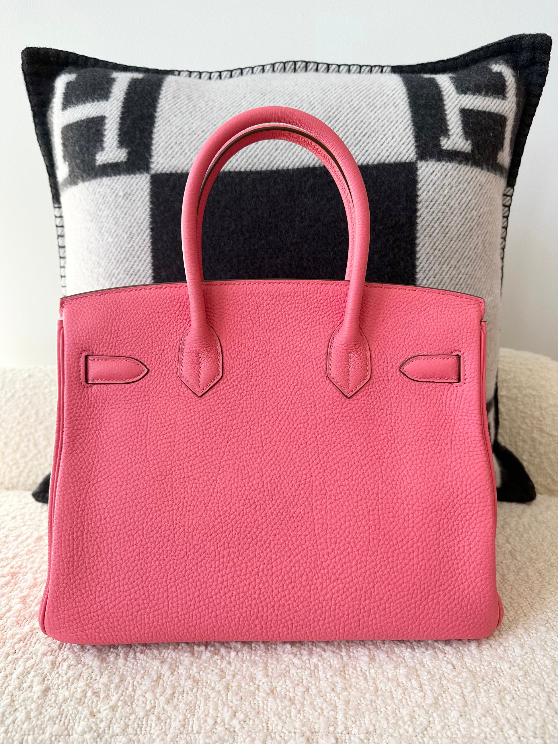 Hermes Birkin 30 Togo Rose Pink Lipstick GHW - Carly Julia Sells Stuff, LLC