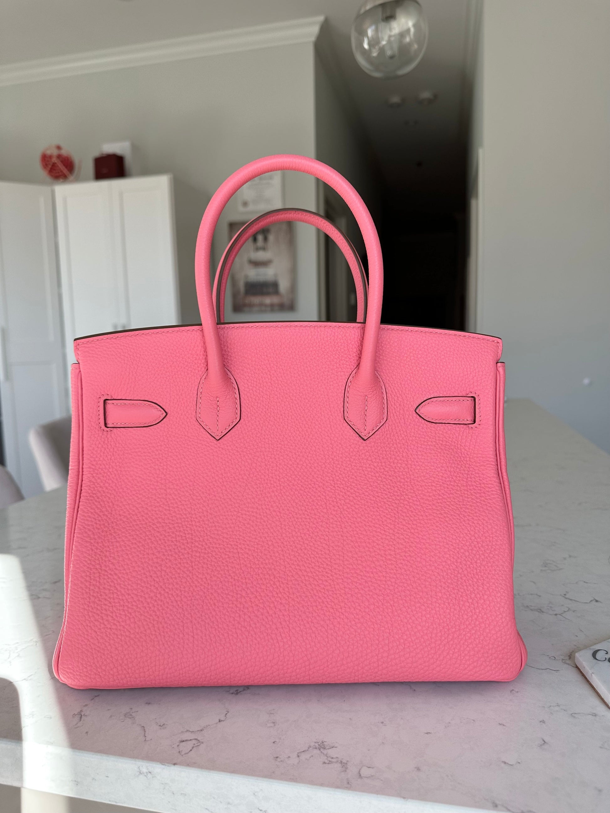 Hermes Birkin 30 Togo Rose Pink Lipstick GHW - Carly Julia Sells Stuff, LLC