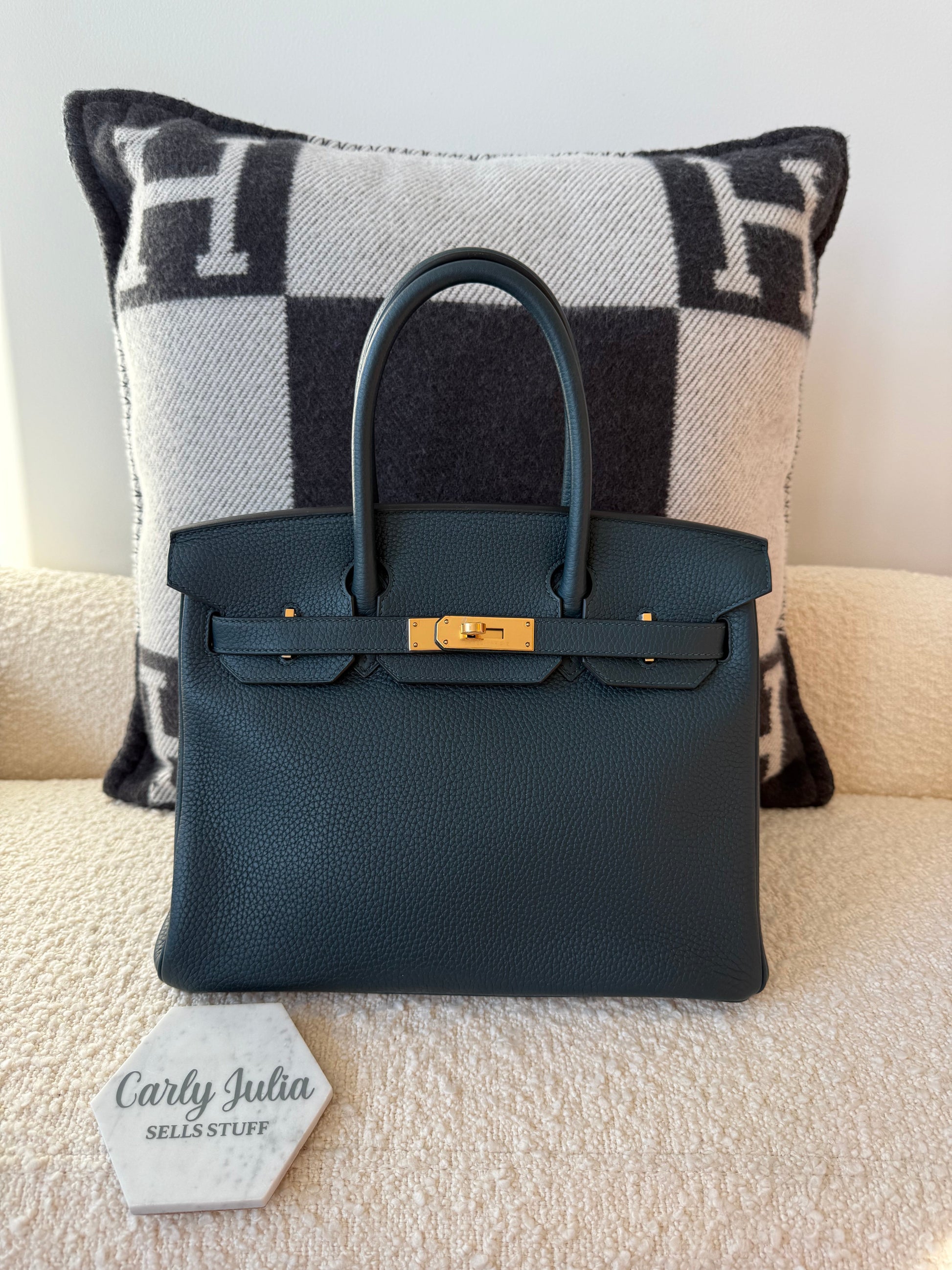 Hermès Birkin 30 Vert Cypress GHW - Carly Julia Sells Stuff, LLC