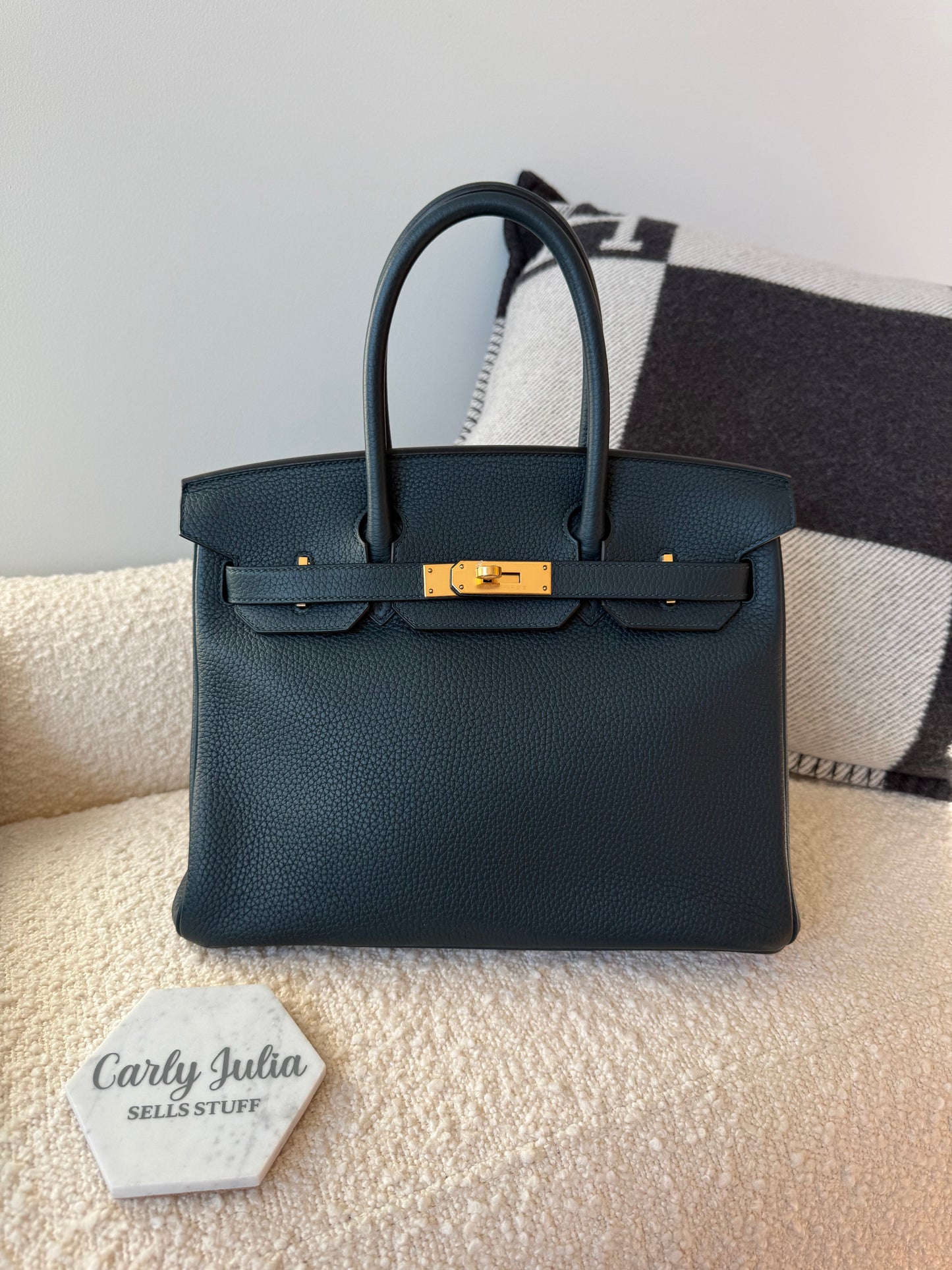 Hermès Birkin 30 Vert Cypress GHW - Carly Julia Sells Stuff, LLC