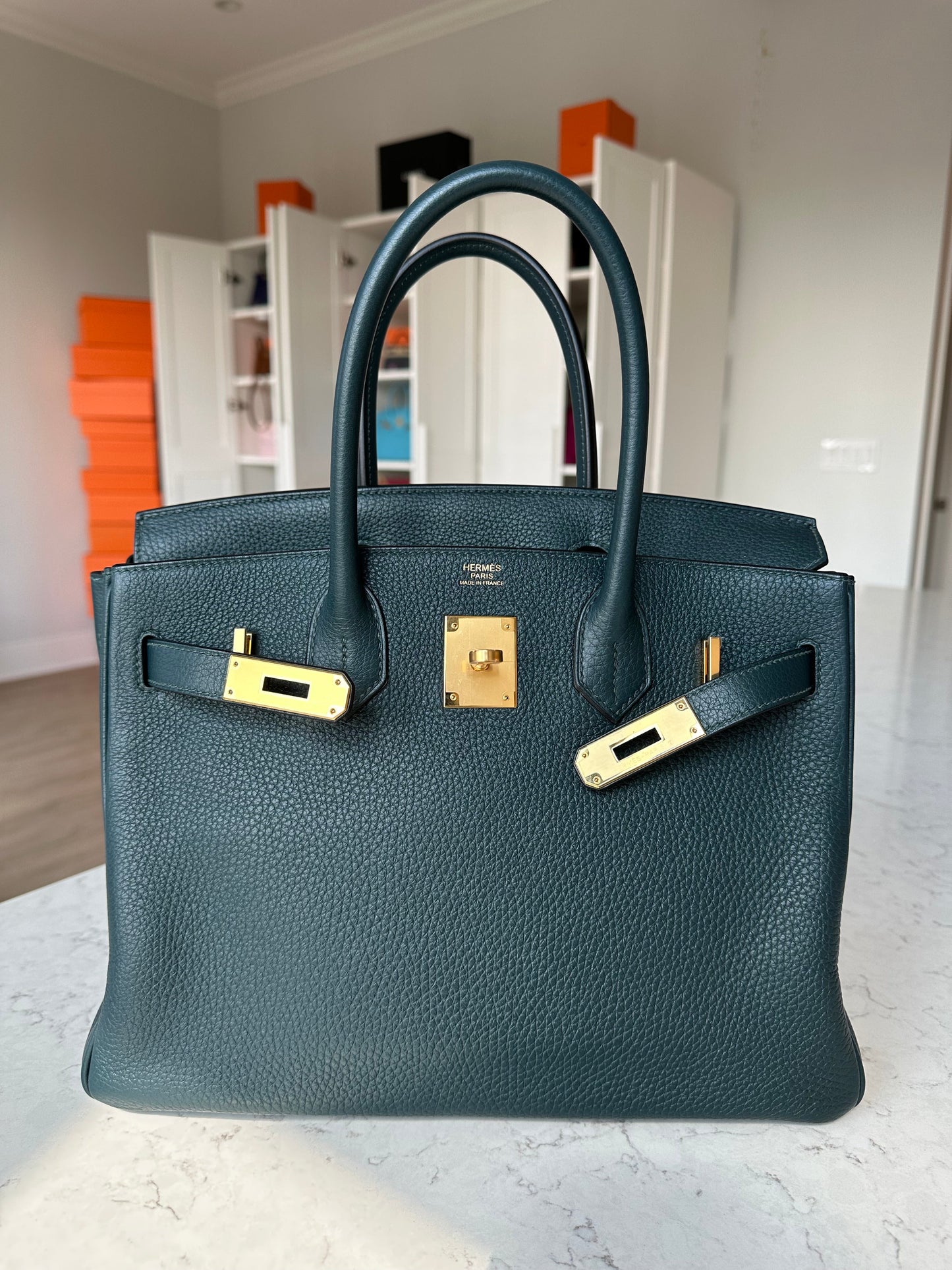 Hermes Birkin 30 Vert Cypress GHW - Carly Julia Sells Stuff, LLC