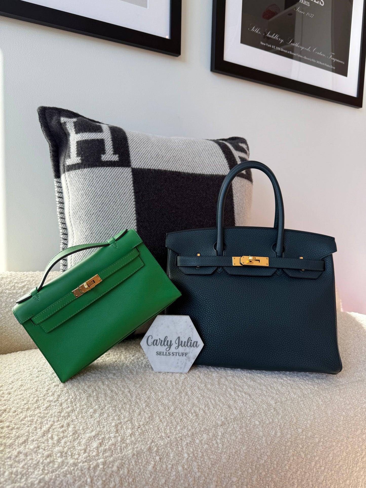 Hermès Birkin 30 Vert Cypress GHW - Carly Julia Sells Stuff, LLC