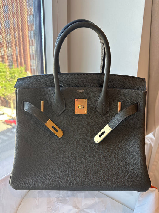 Hermes Birkin 30 Vert Gris GHW - Carly Julia Sells Stuff, LLC