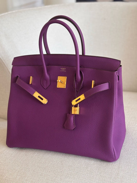 Hermes Birkin 35 Anemone GHW - Carly Julia Sells Stuff, LLC