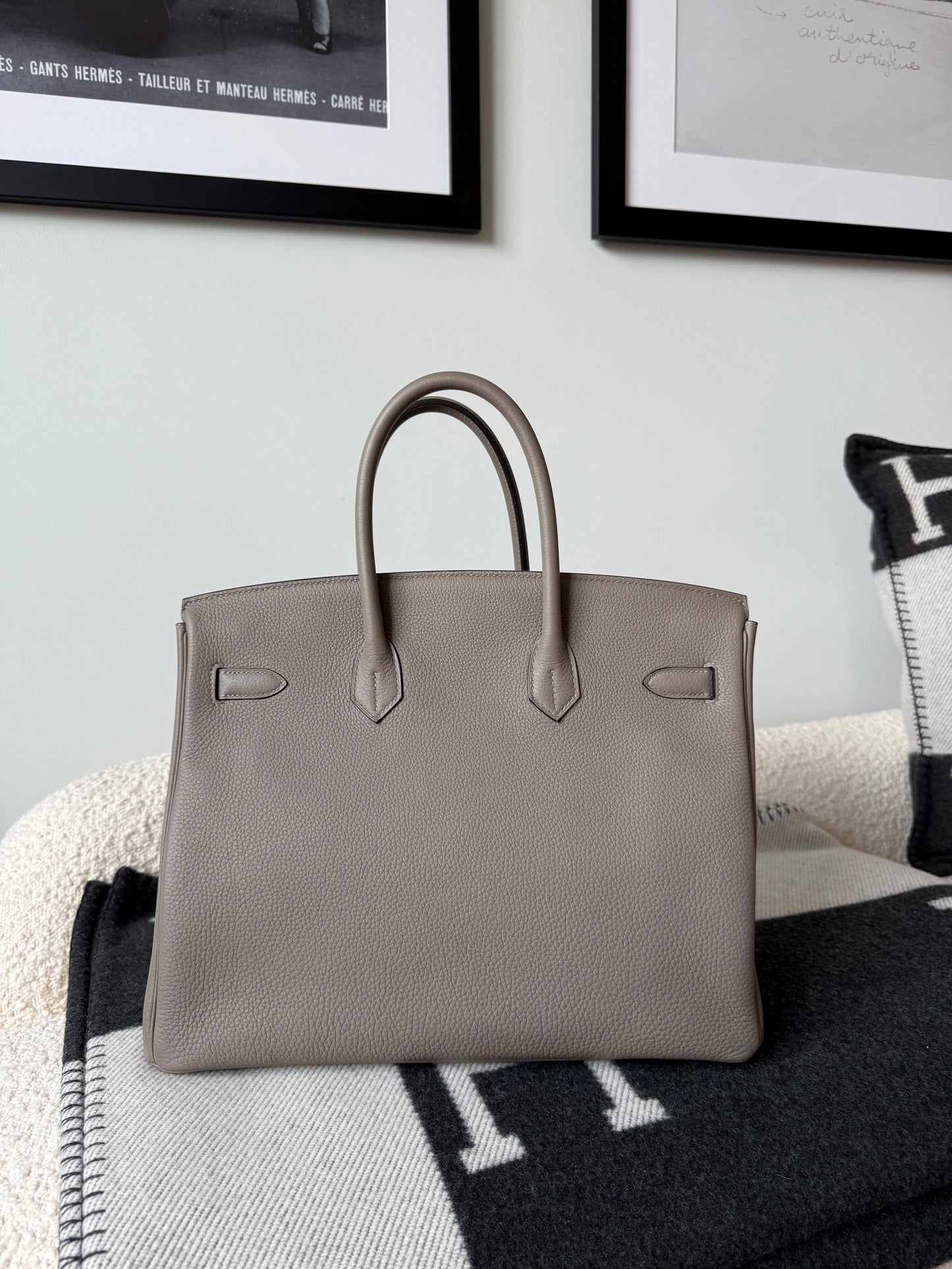 Hermes Birkin 35 Gris Asphalt Togo GHW - Carly Julia Sells Stuff, LLC
