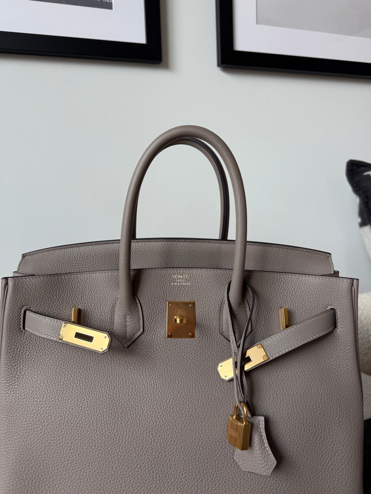 Hermes Birkin 35 Gris Asphalt Togo GHW - Carly Julia Sells Stuff, LLC