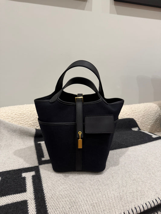Hermes Cargo Picotin 18 Noir GHW - Carly Julia Sells Stuff, LLC