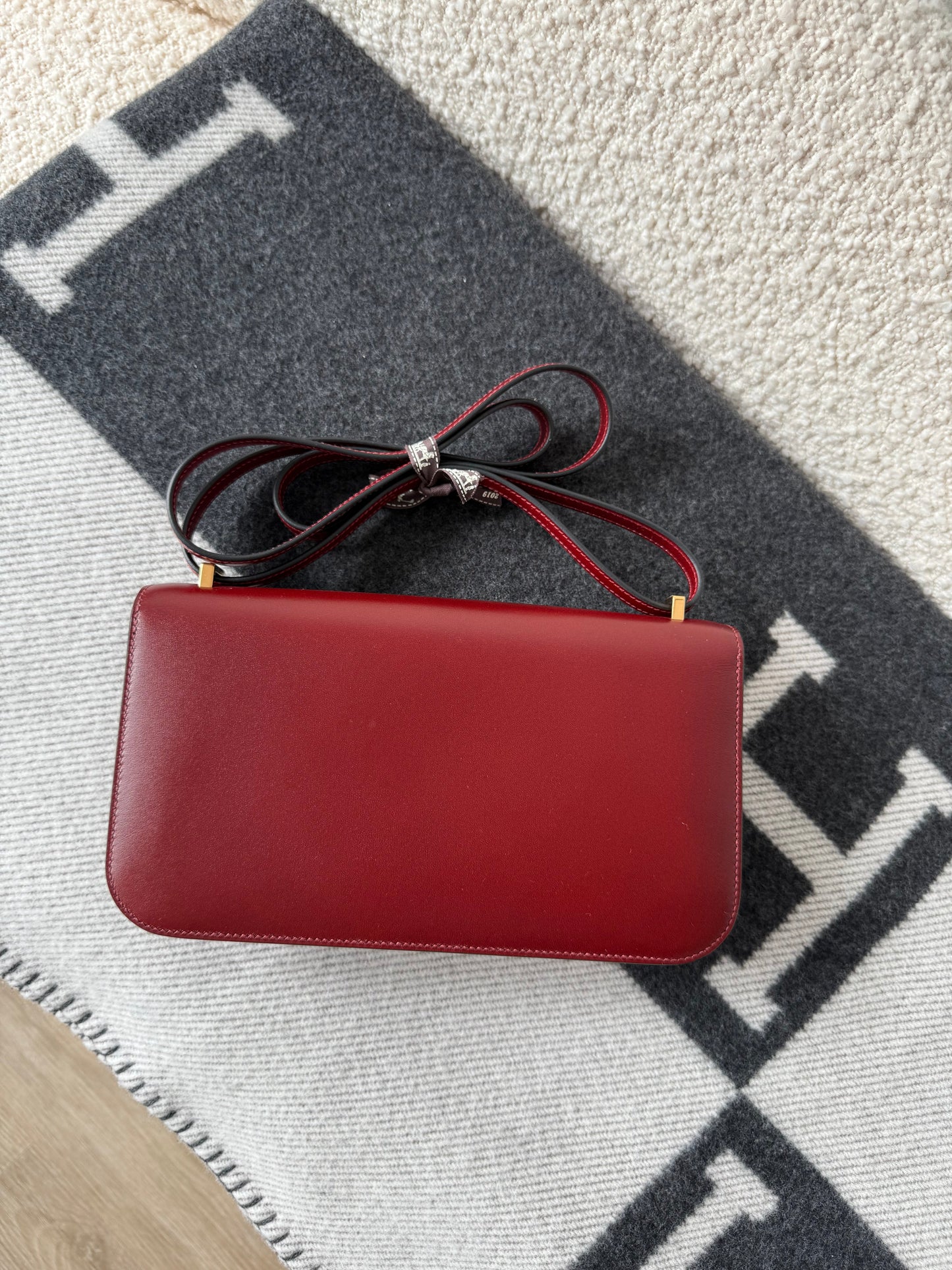 Hermes Constance Elan Rouge H Box Leather GHW - Carly Julia Sells Stuff, LLC