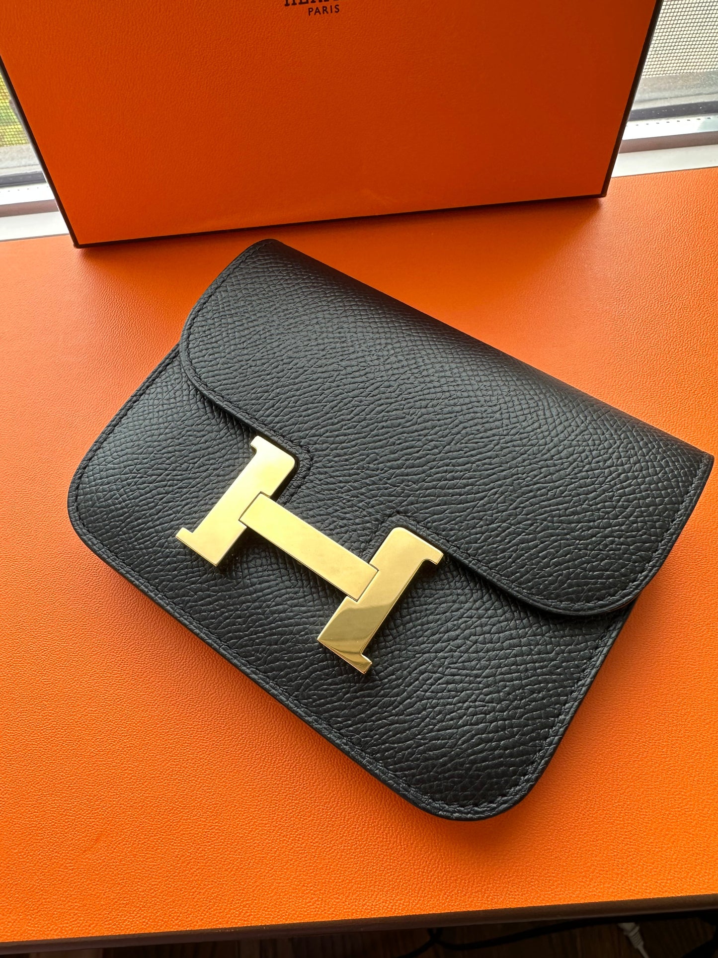 Hermes Constance Slim Wallet Noir GHW - Carly Julia Sells Stuff, LLC