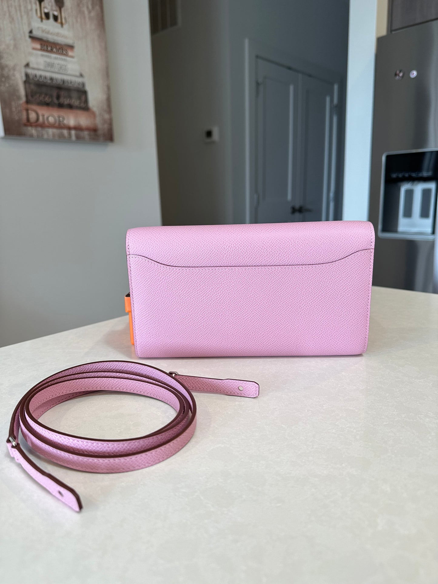 Hermes Constance To Go Crossbody Epsom Mauve Sylvestre - Carly Julia Sells Stuff, LLC