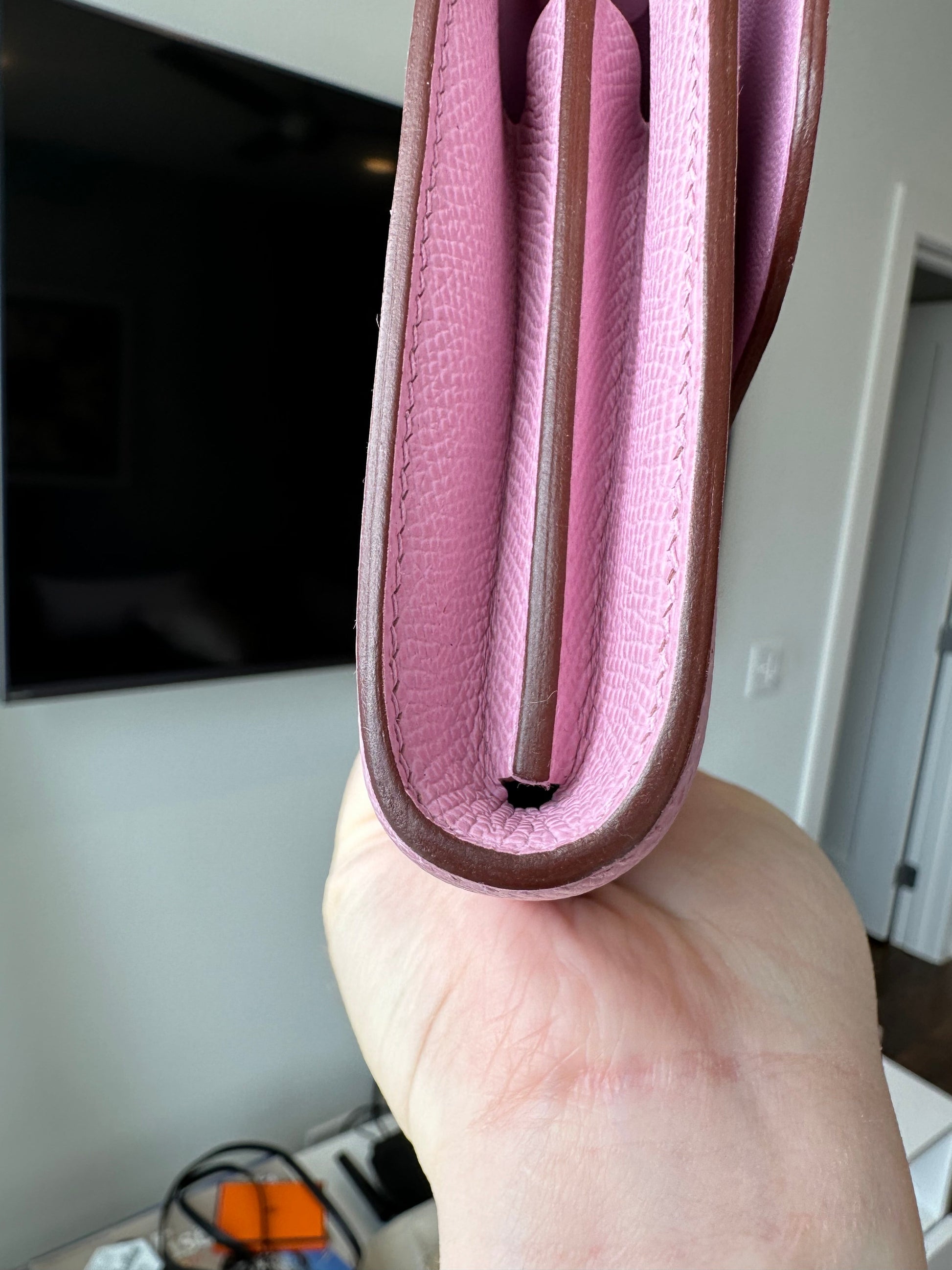 Hermes Constance To Go Crossbody Epsom Mauve Sylvestre - Carly Julia Sells Stuff, LLC