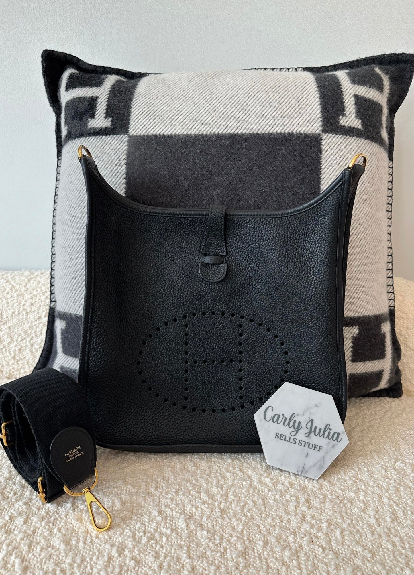 Hermes Evelyne 29 Noir GHW - Carly Julia Sells Stuff, LLC