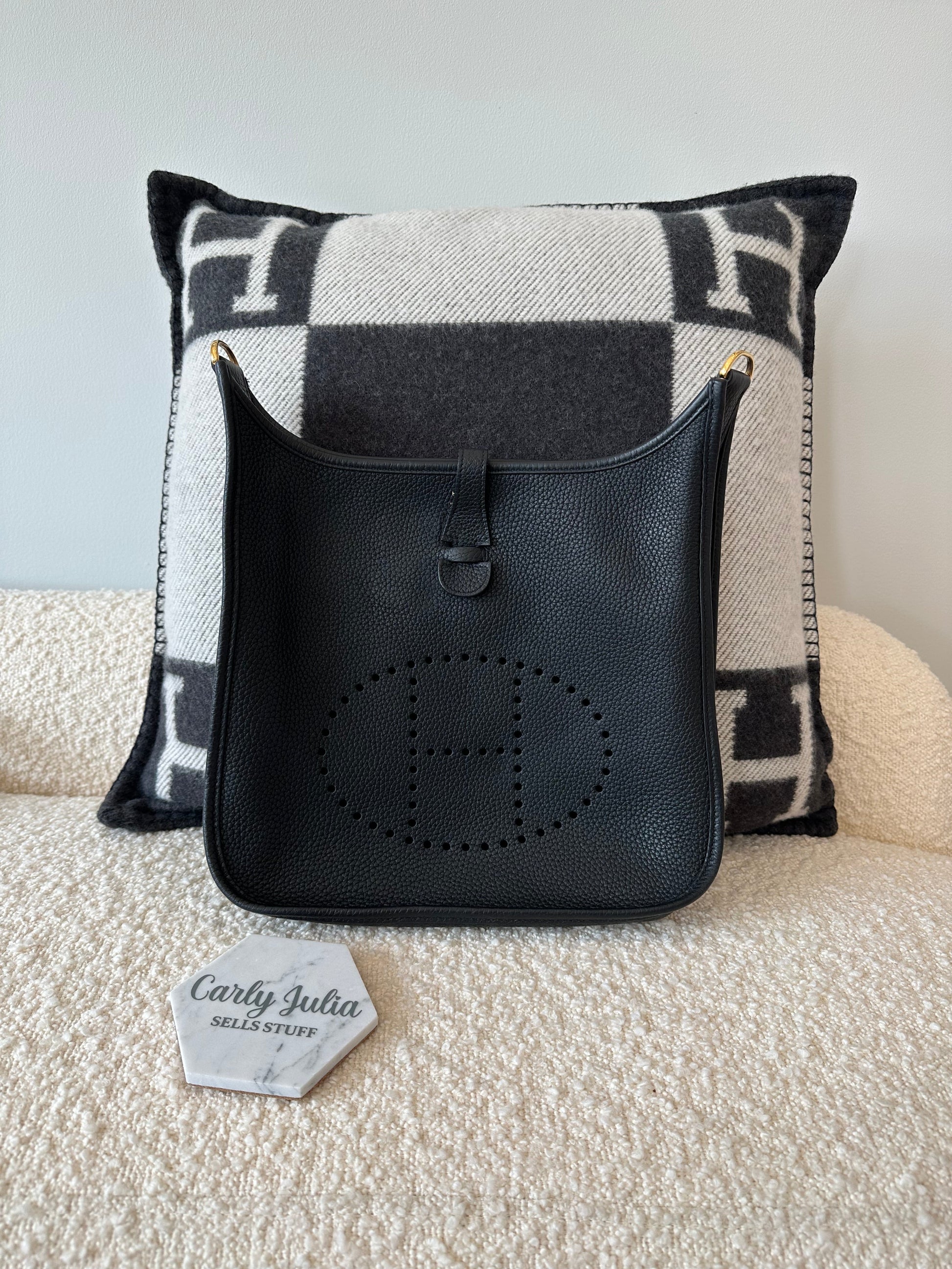 Hermes Evelyne 29 Noir GHW - Carly Julia Sells Stuff, LLC