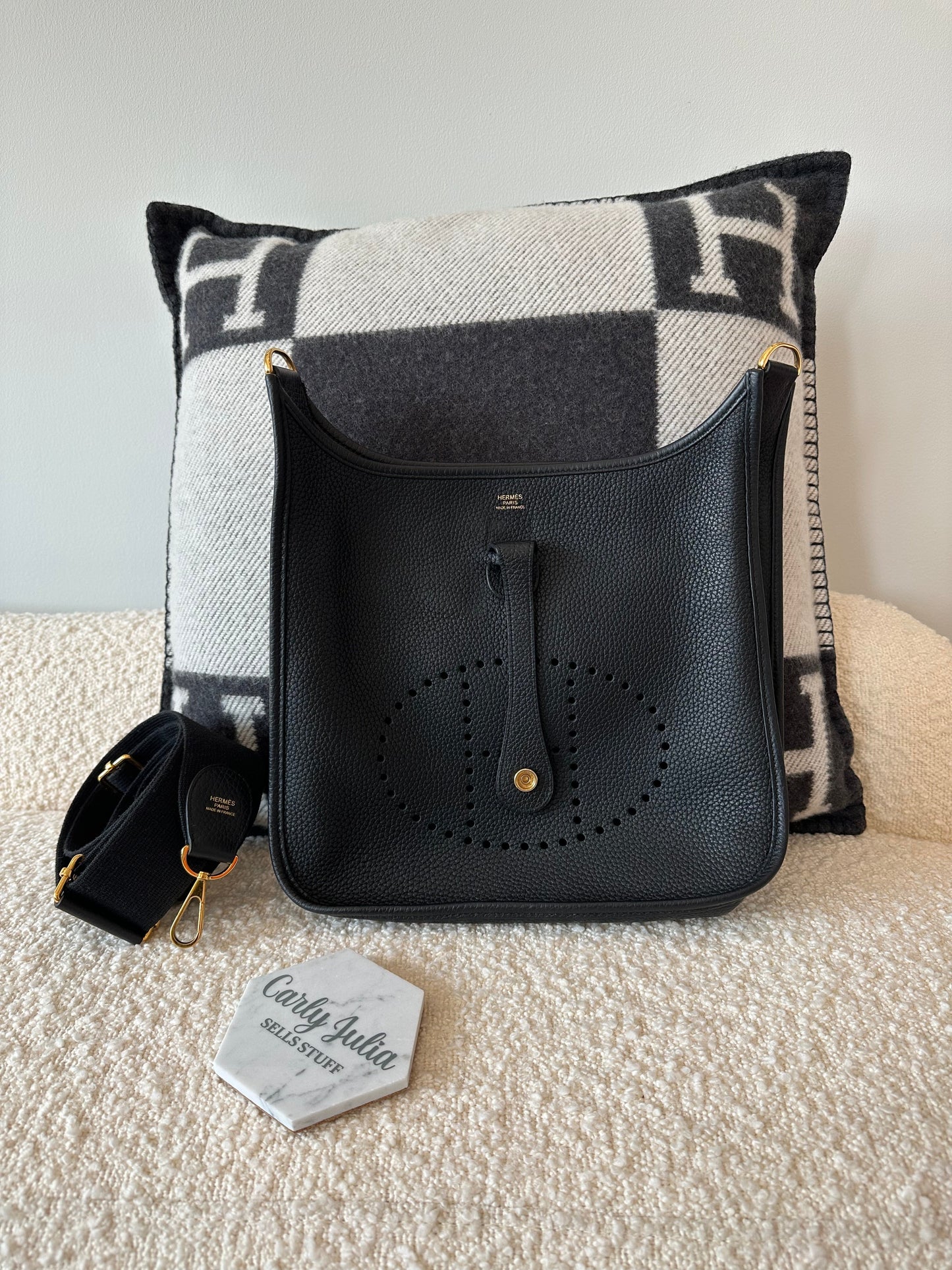 Hermes Evelyne 29 Noir GHW - Carly Julia Sells Stuff, LLC