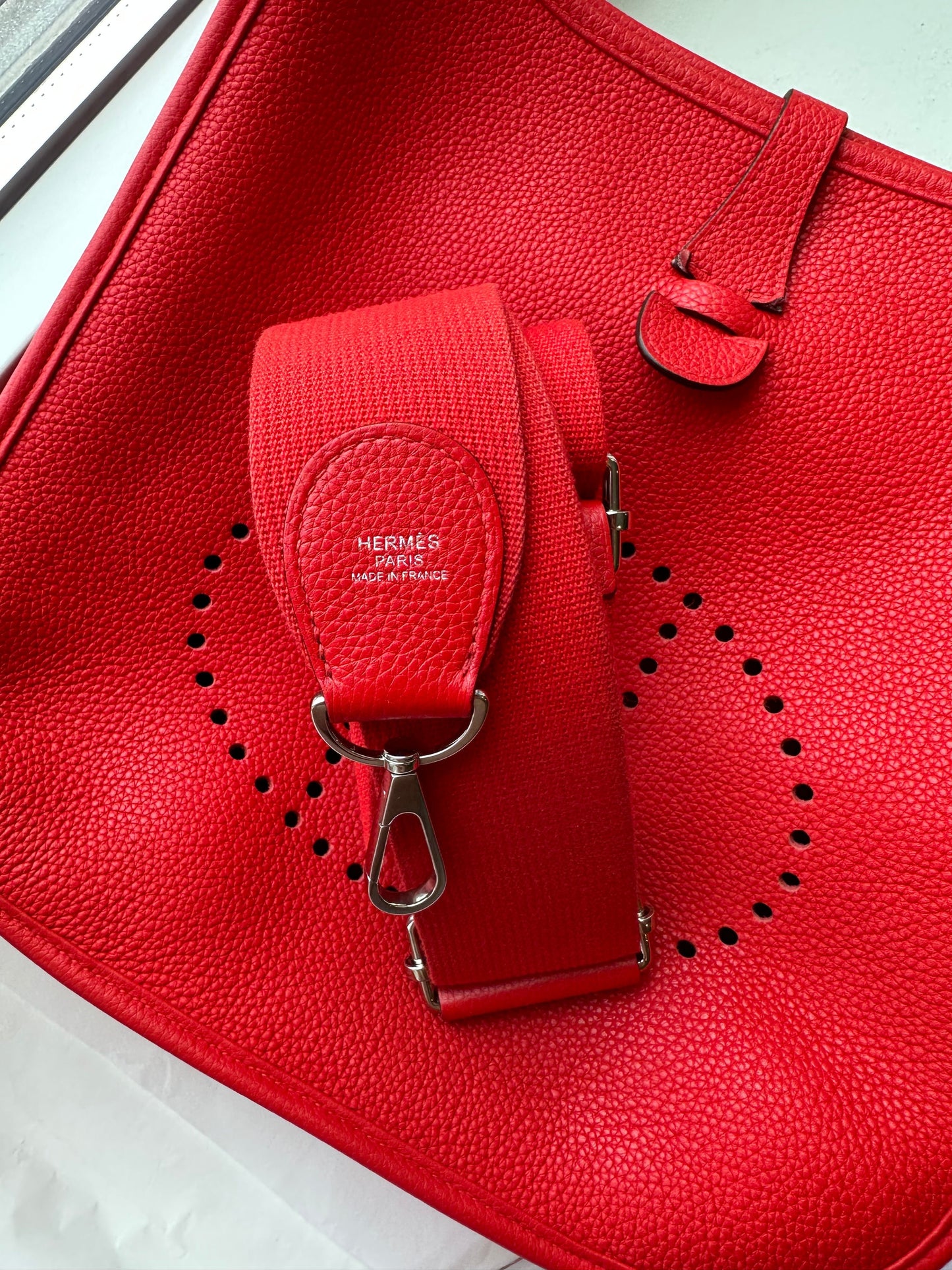 Hermes Evelyne 29 PM Red PHW - Carly Julia Sells Stuff, LLC