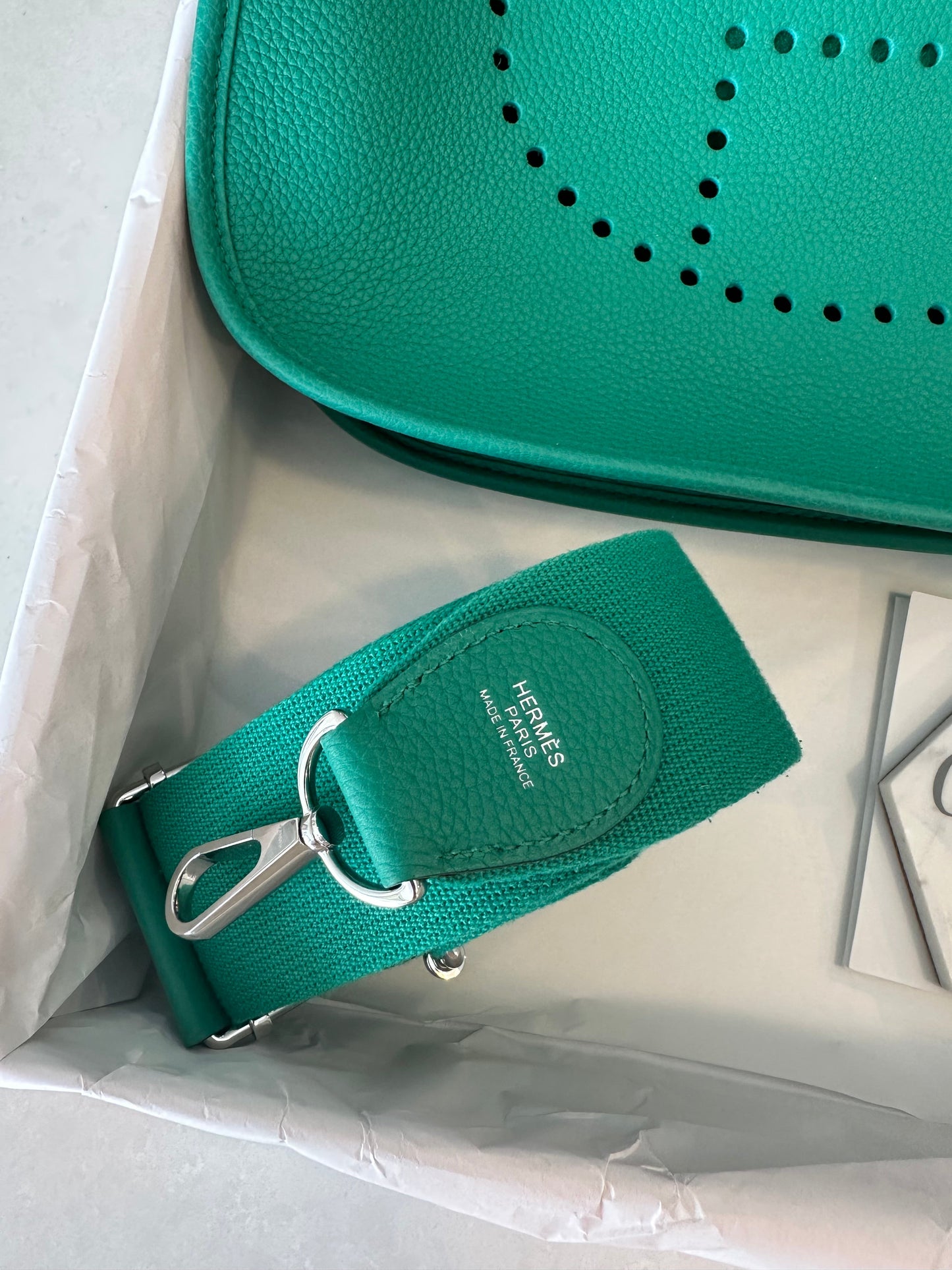 Hermes Evelyne PM 29 Vert Jade PHW - Carly Julia Sells Stuff, LLC