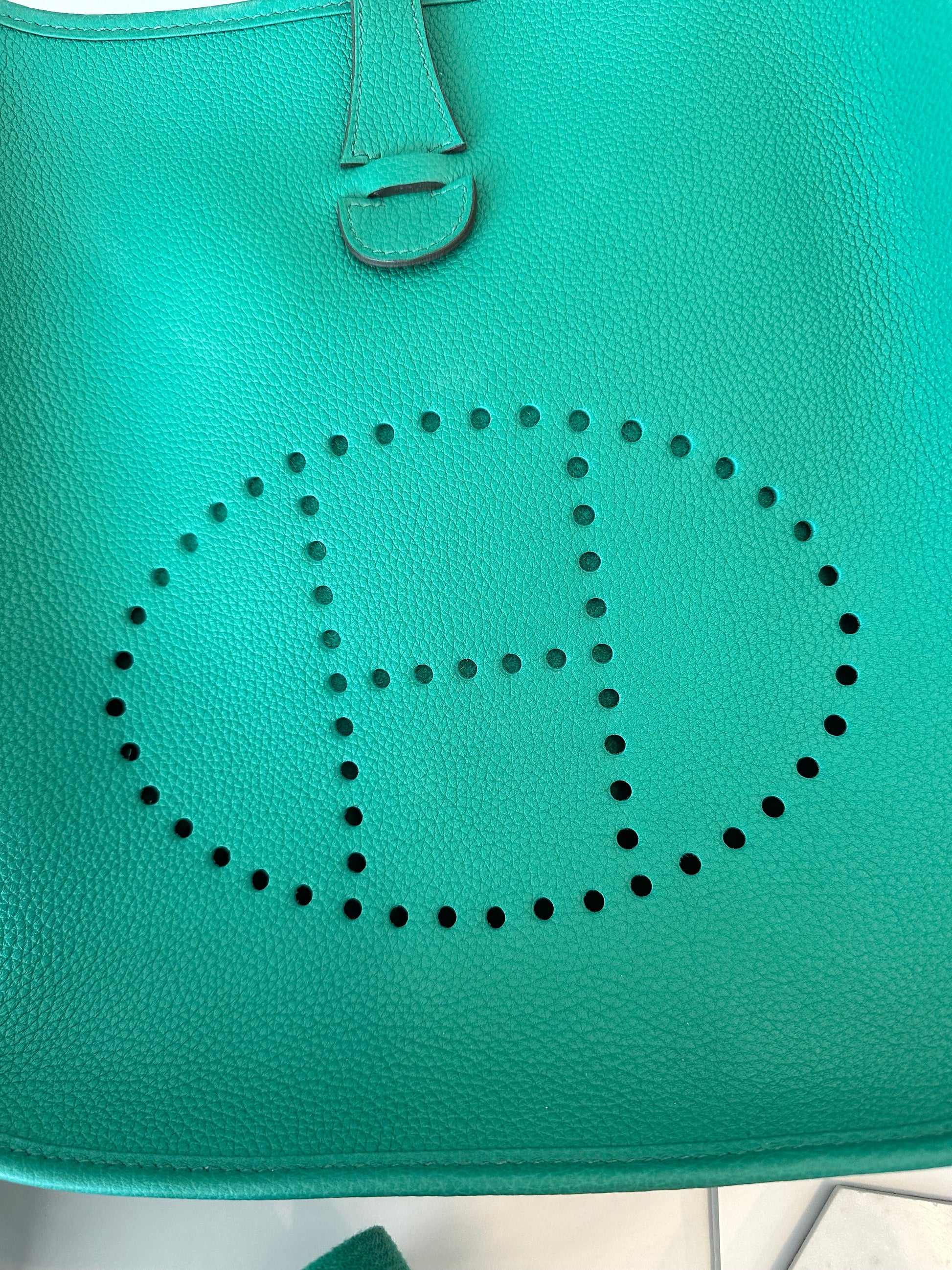 Hermes Evelyne PM 29 Vert Jade PHW - Carly Julia Sells Stuff, LLC