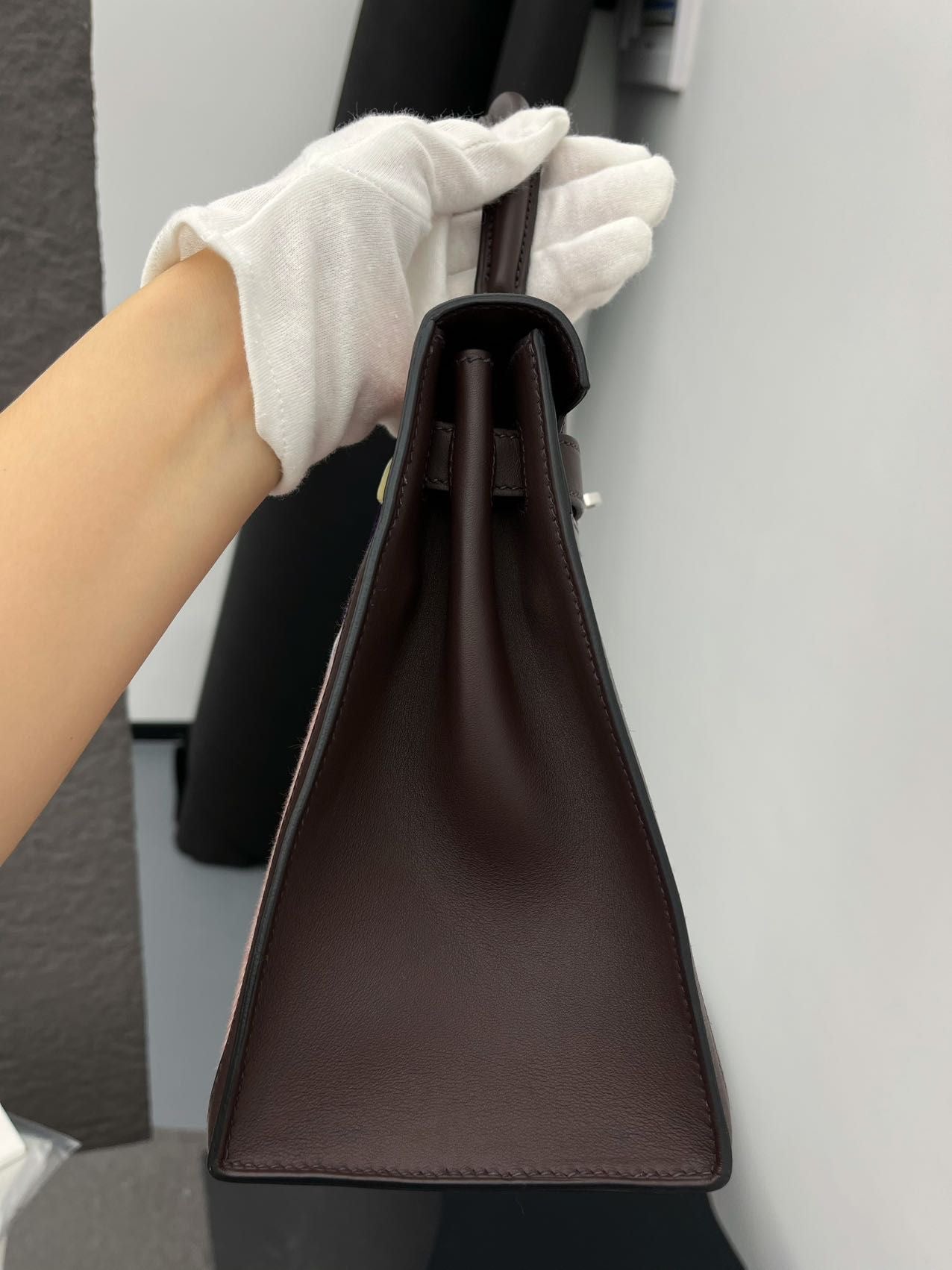 Hermes Kelly 28 Rouge Sellier Toile PHW - Carly Julia Sells Stuff, LLC