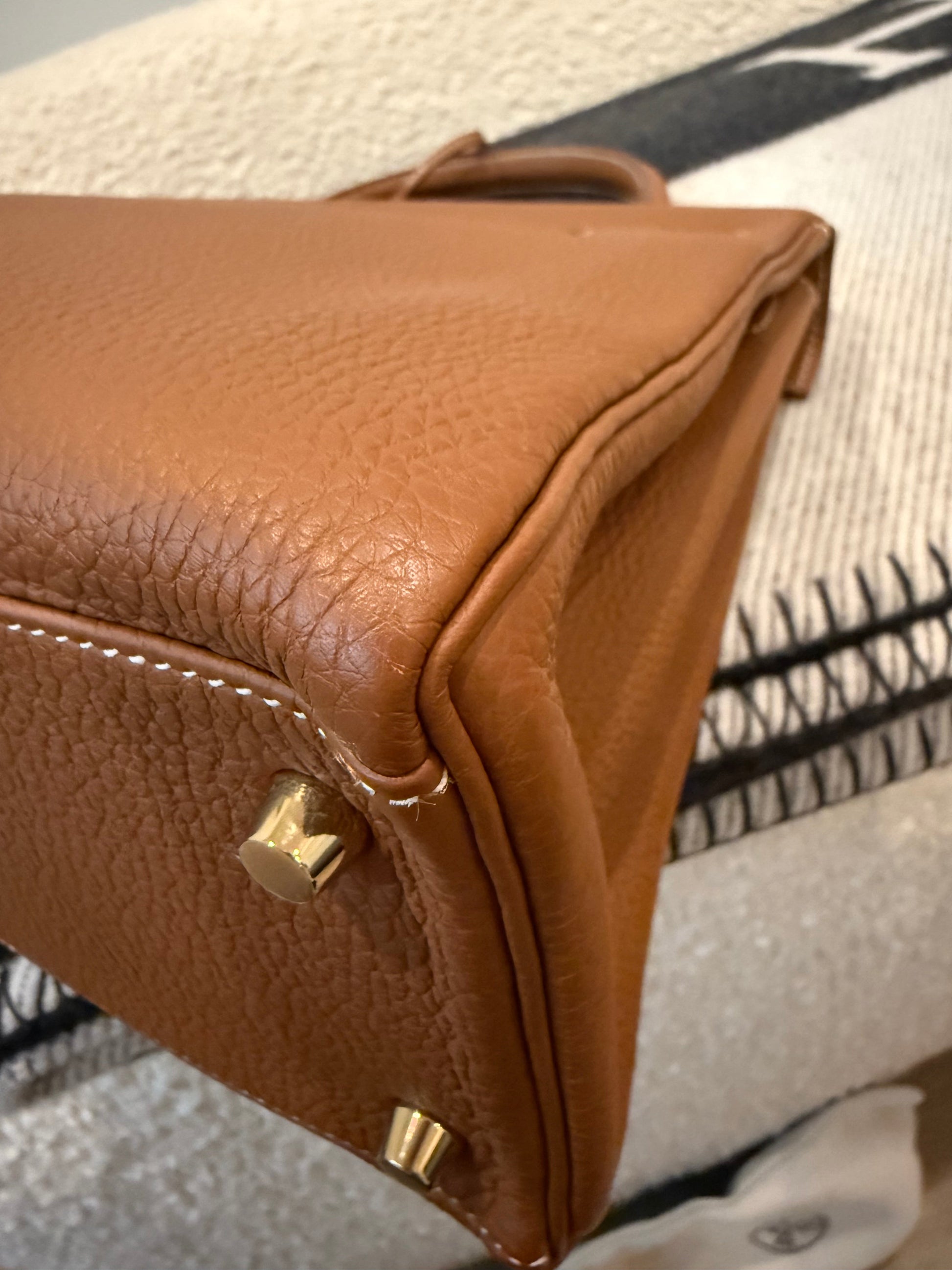 Hermes Kelly 28 Togo Retourne Gold on Gold - Carly Julia Sells Stuff, LLC