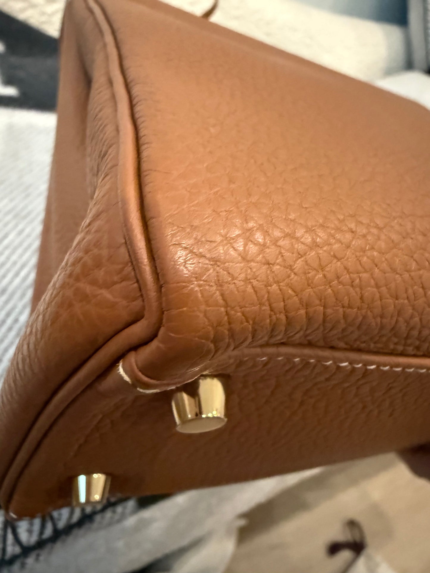 Hermes Kelly 28 Togo Retourne Gold on Gold - Carly Julia Sells Stuff, LLC