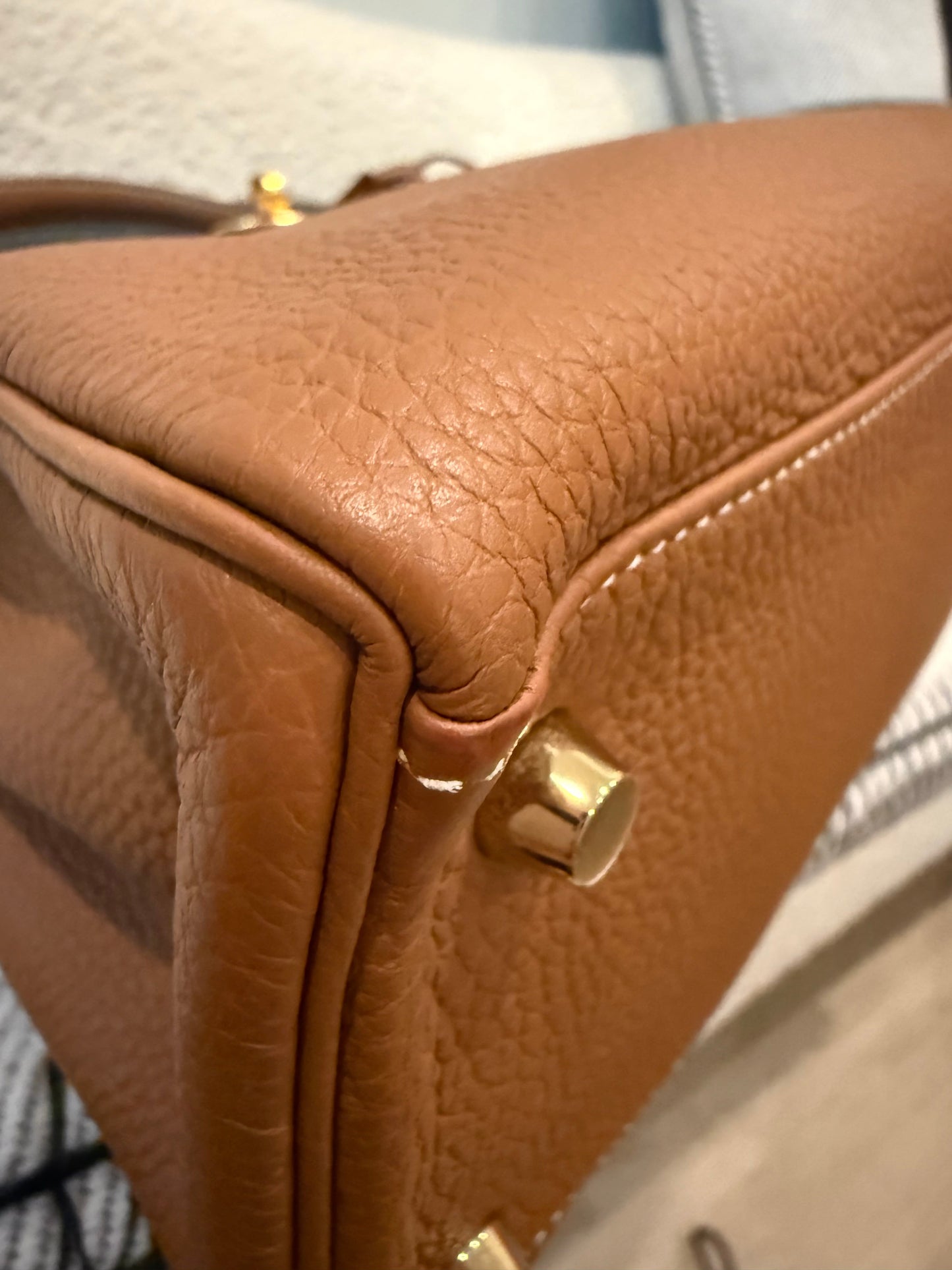 Hermes Kelly 28 Togo Retourne Gold on Gold - Carly Julia Sells Stuff, LLC
