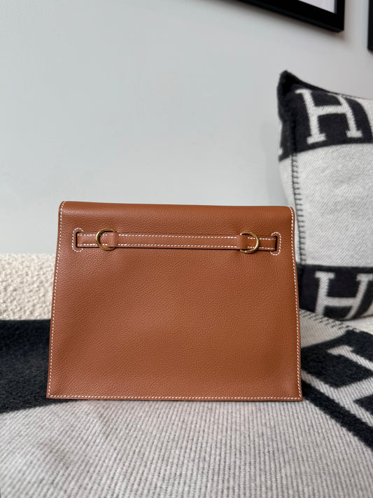 Hermes Kelly Danse Evercolor Gold on Gold - Carly Julia Sells Stuff, LLC