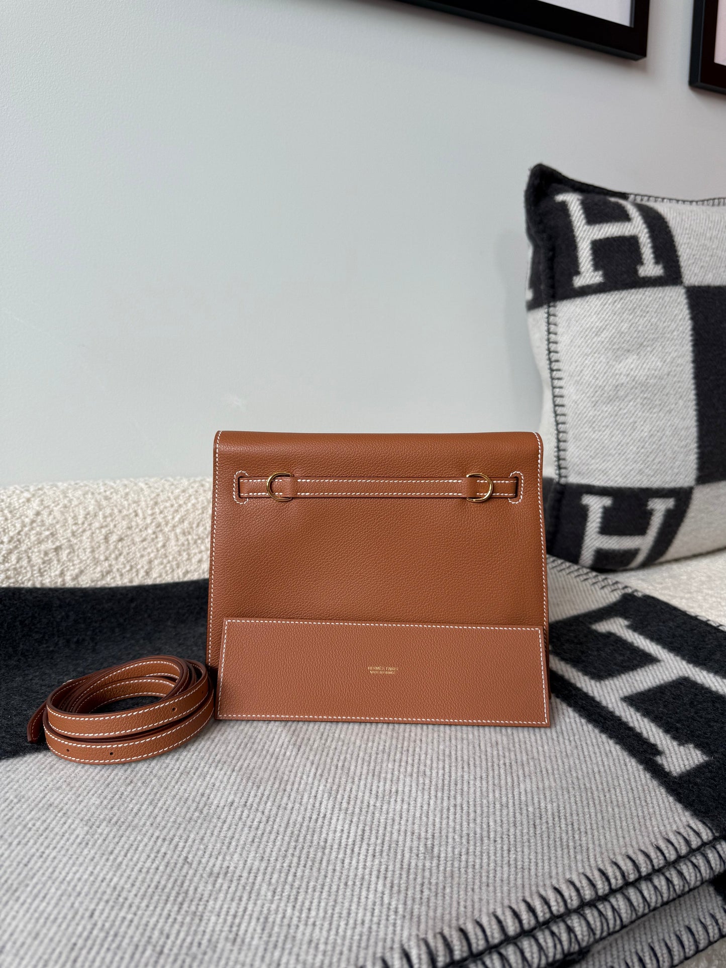 Hermes Kelly Danse Evercolor Gold on Gold - Carly Julia Sells Stuff, LLC