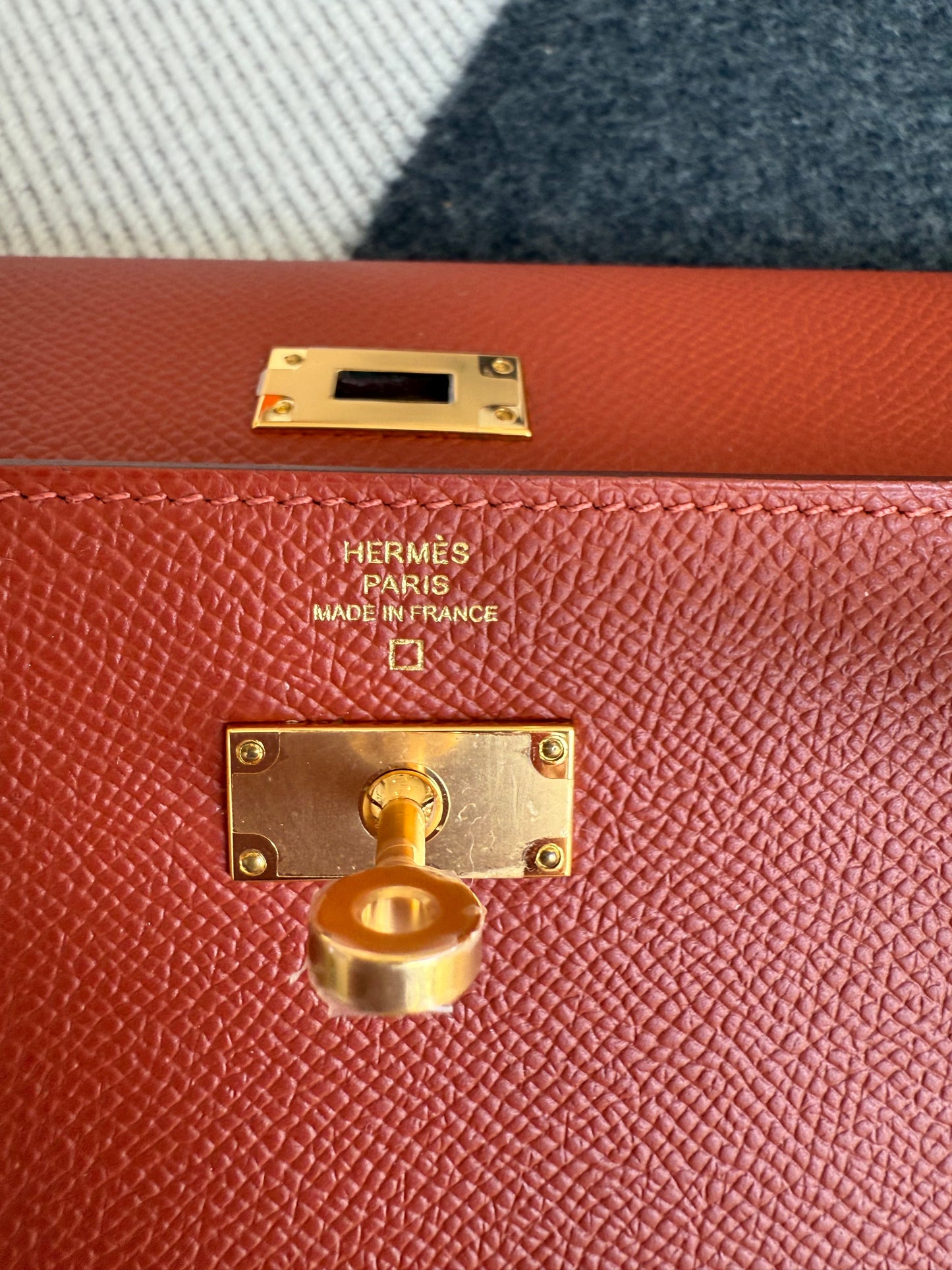 Hermes Kelly To-Go Epsom Alligator Touch Cuivre GHW - Carly Julia Sells Stuff, LLC