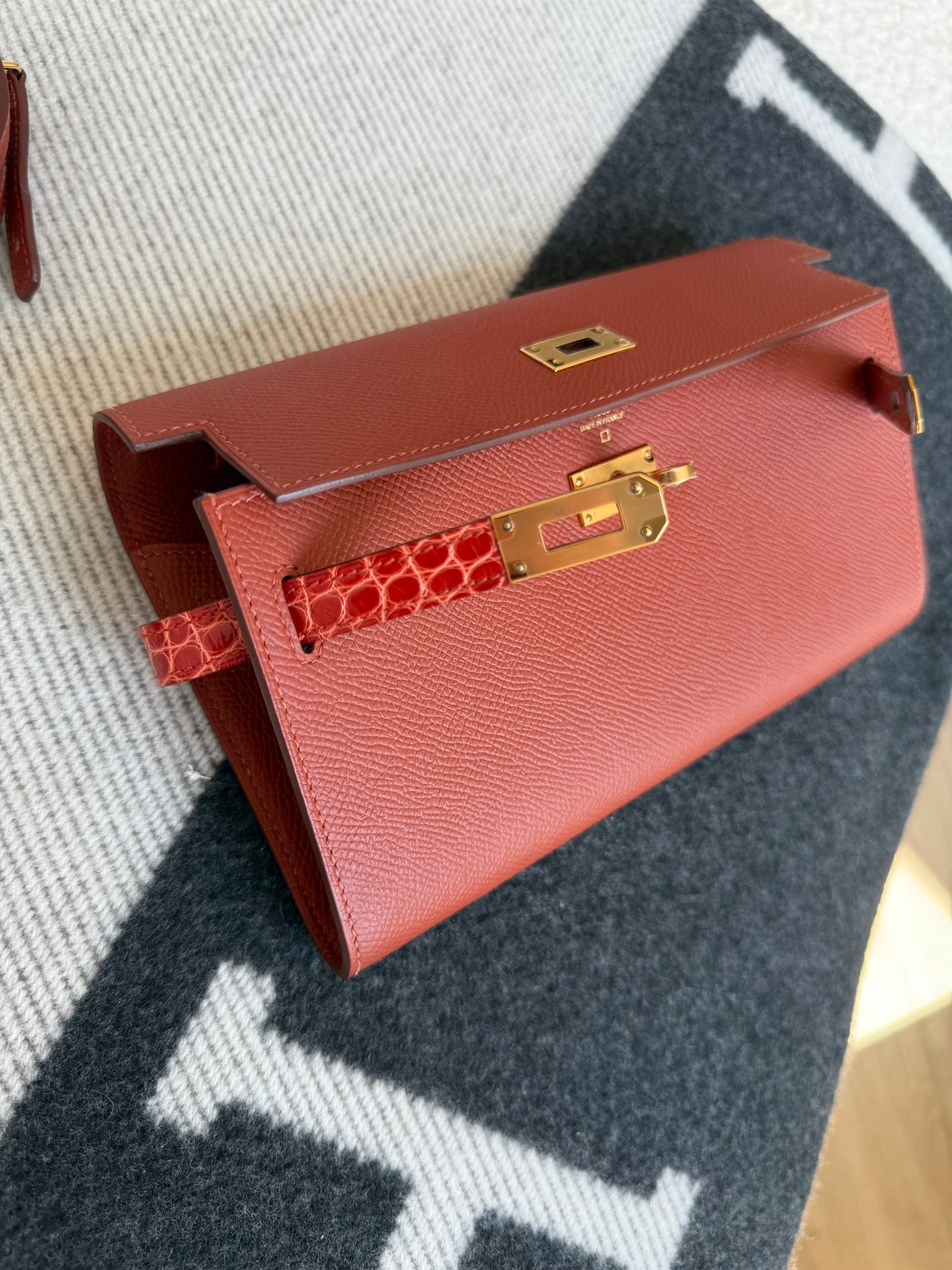 Hermes Kelly To-Go Epsom Alligator Touch Cuivre GHW - Carly Julia Sells Stuff, LLC