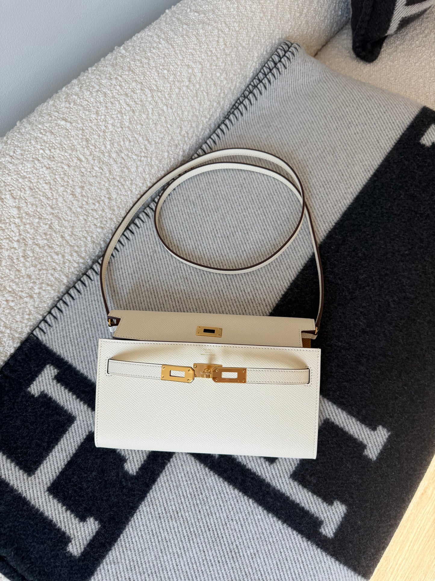Hermes Kelly To-Go Epsom Nata Verso Sesame GHW - Carly Julia Sells Stuff, LLC