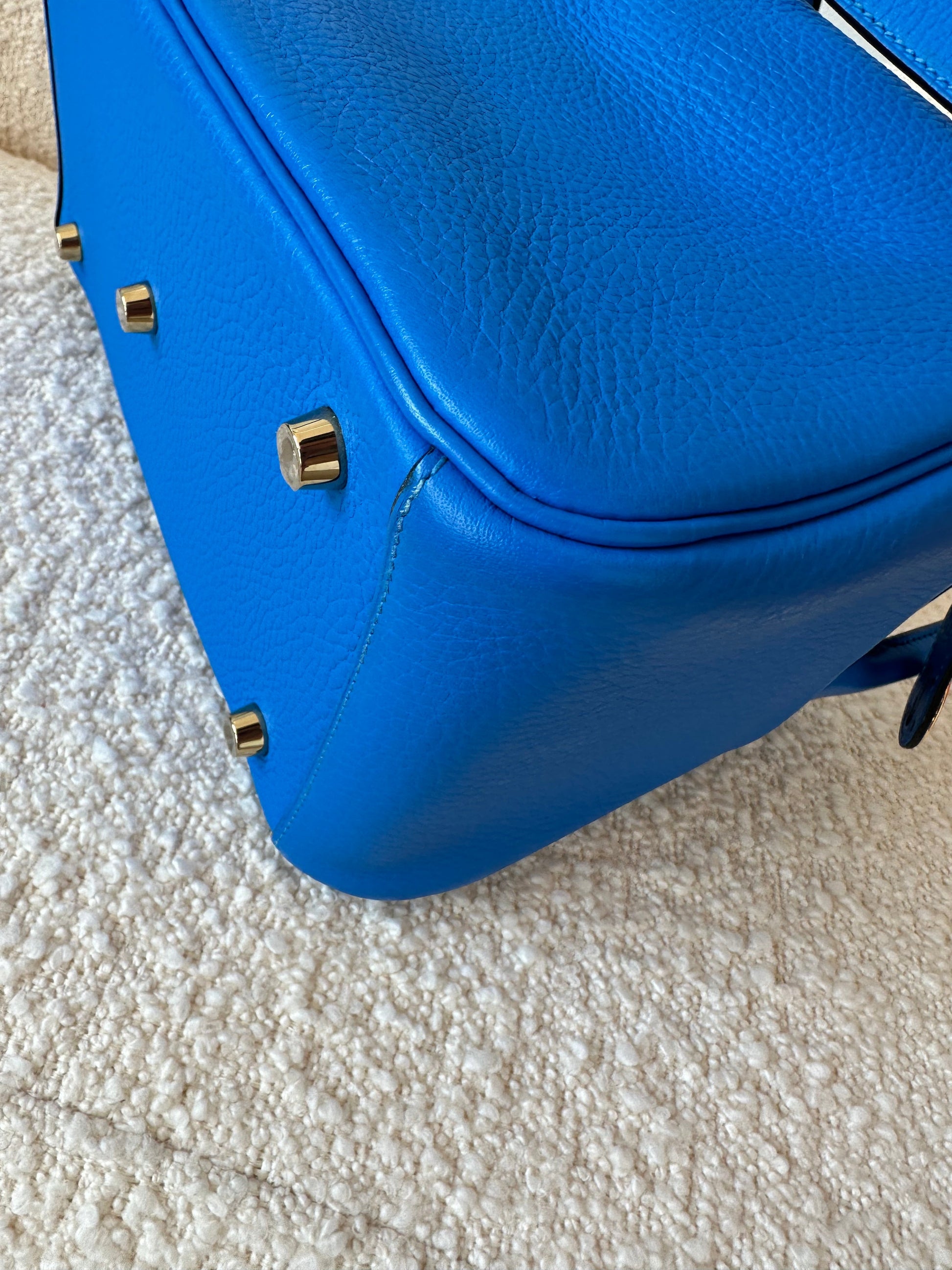 Hermes Lindy 26 Blue Royal GHW - Carly Julia Sells Stuff, LLC