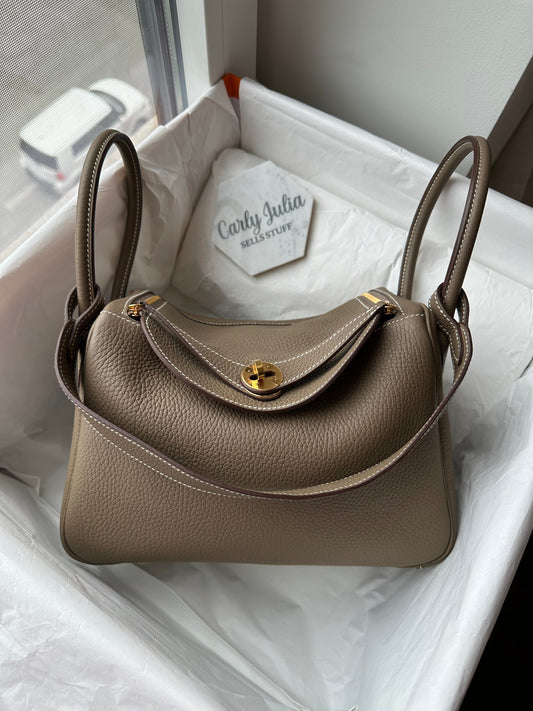 Hermes Lindy 26 Etoupe GHW - Carly Julia Sells Stuff, LLC