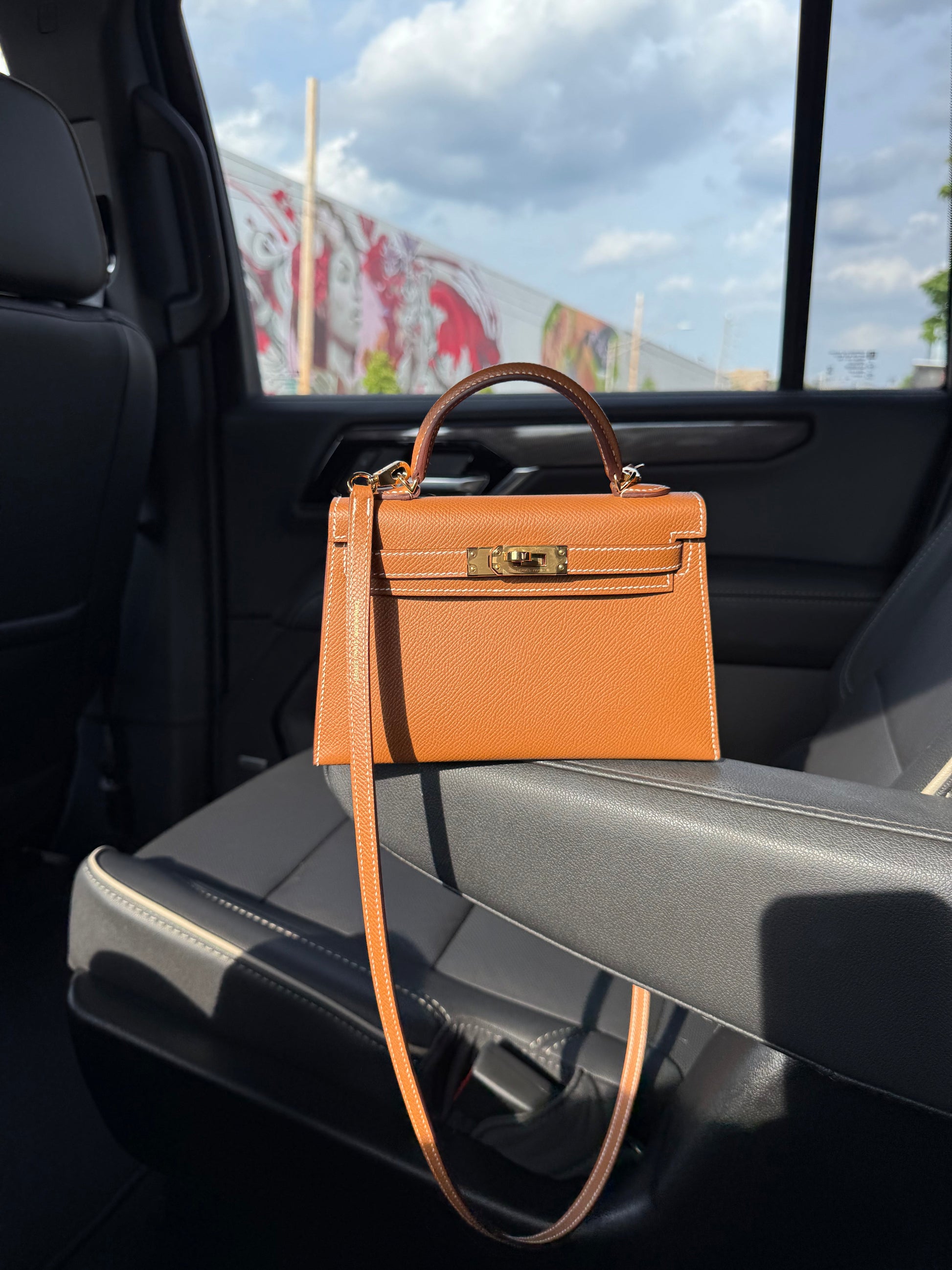 Hermes Mini Kelly 20 Epsom Sellier Gold GHW - Carly Julia Sells Stuff, LLC