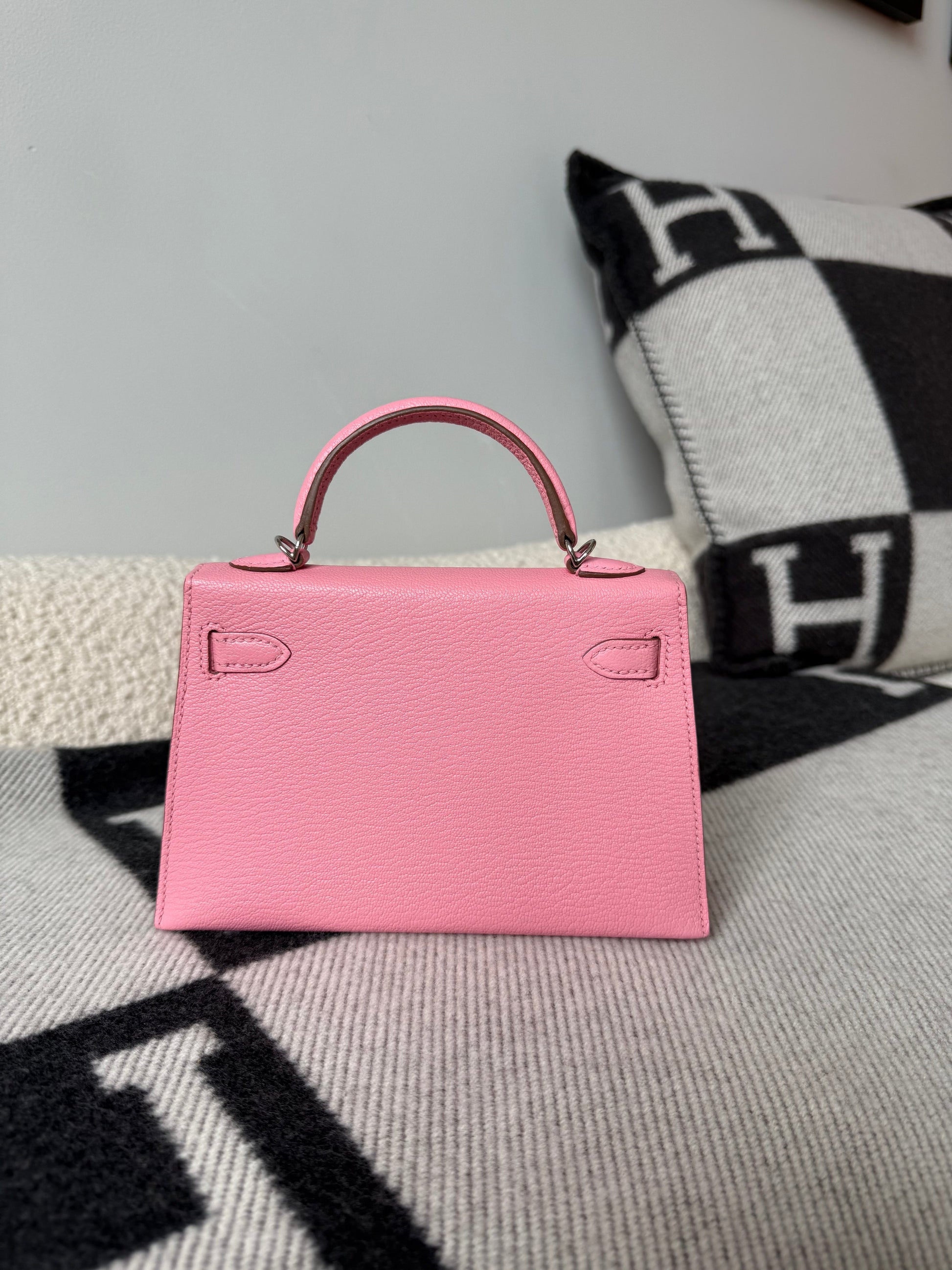 Hermes Mini Kelly Rose Confetti Chèvre PHW - Carly Julia Sells Stuff, LLC