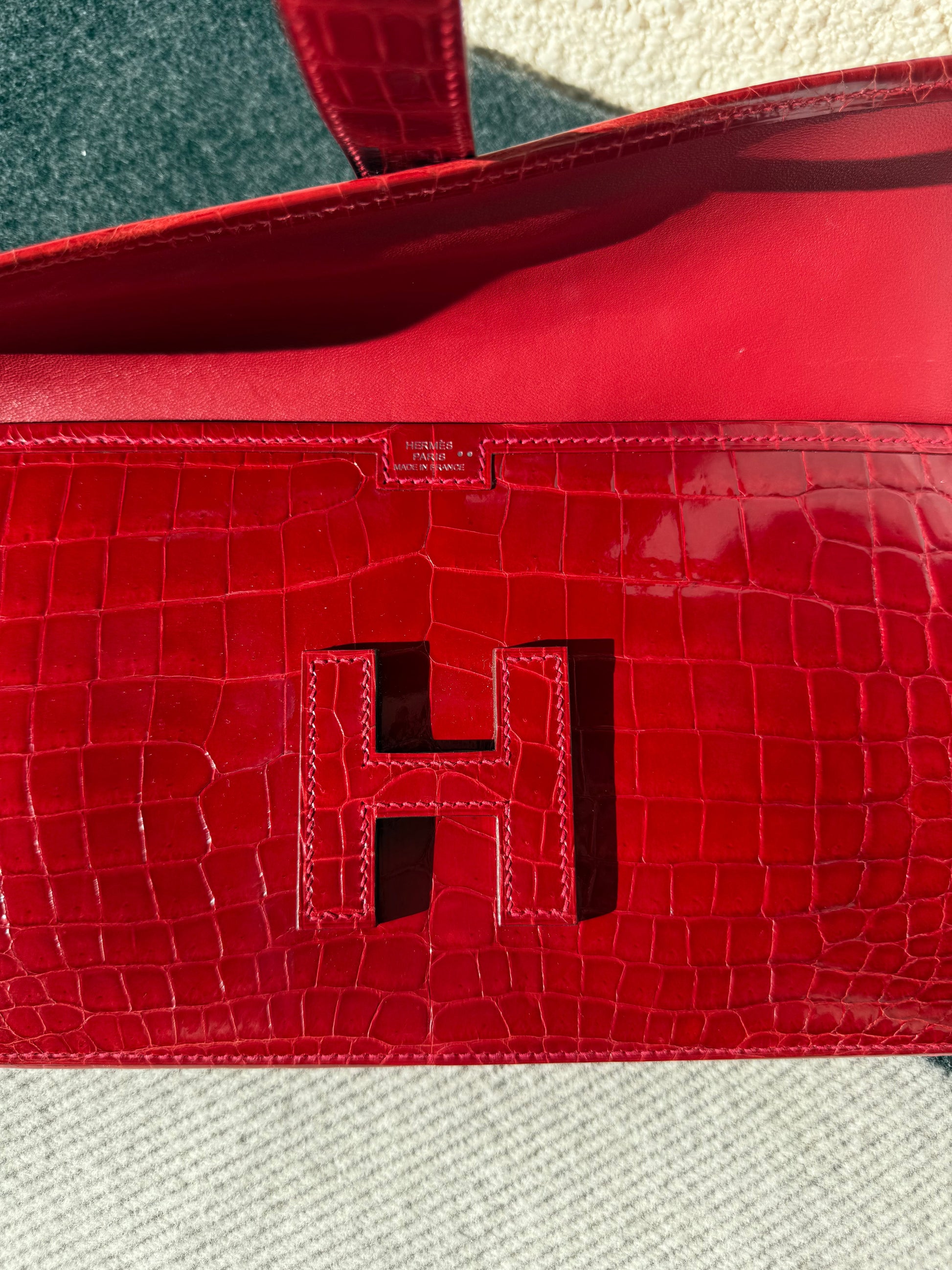 Hermes Niloticus Crocodile Jige 29 Braise - Carly Julia Sells Stuff, LLC