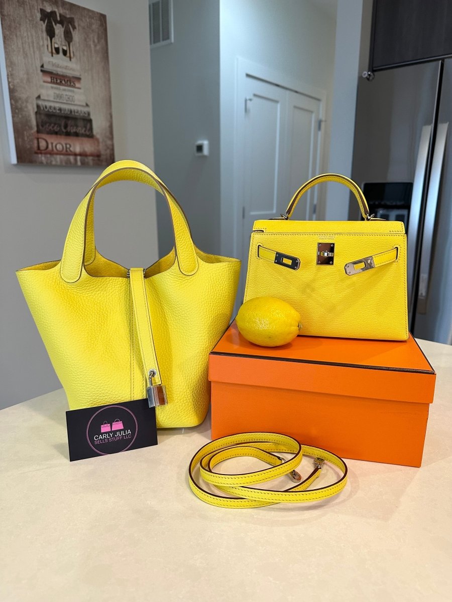 Hermes Picotin 18 Lime PHW - Carly Julia Sells Stuff, LLC