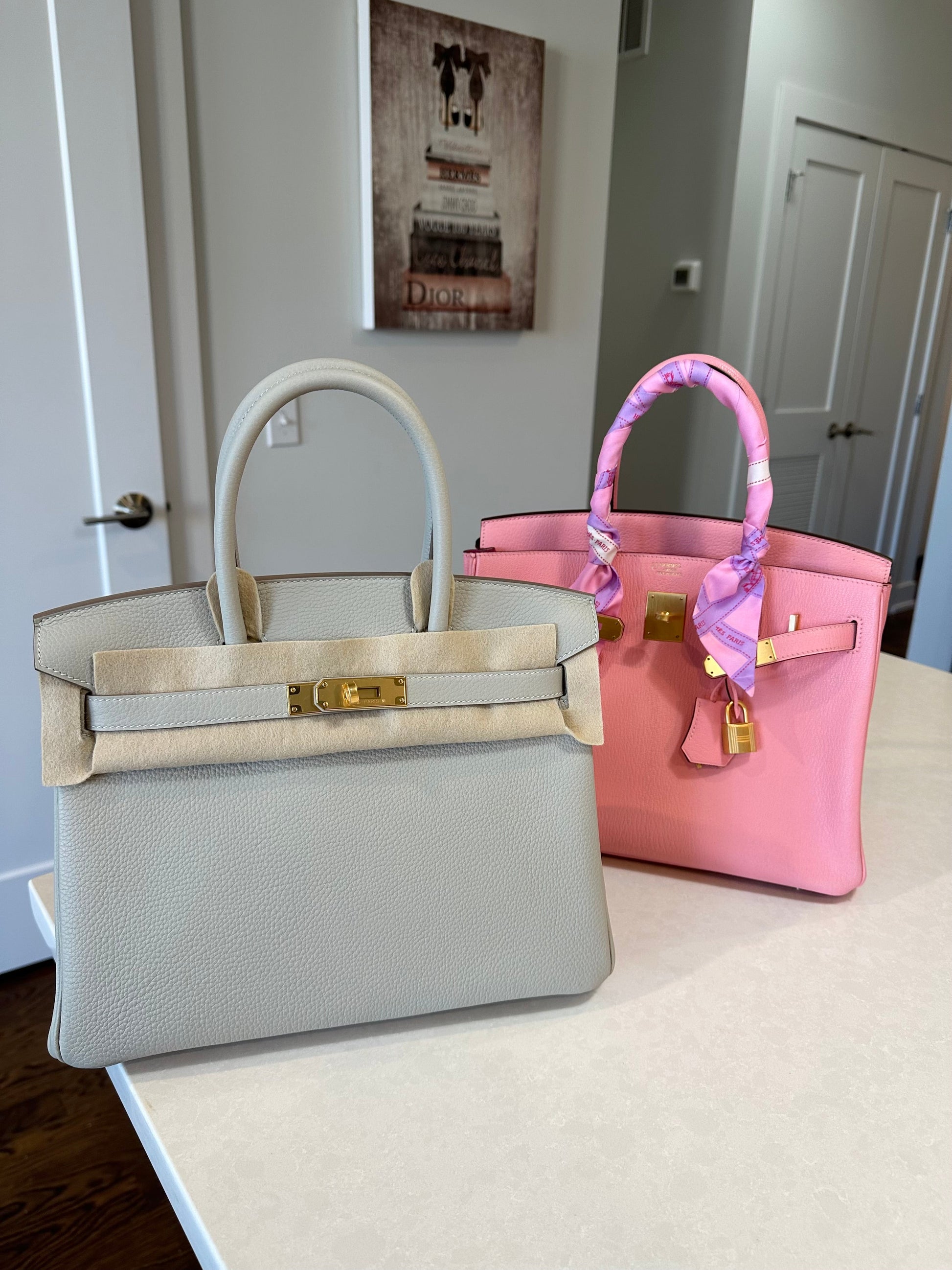 Hermes Special Order Birkin 30 Chèvre Rose Confetti
