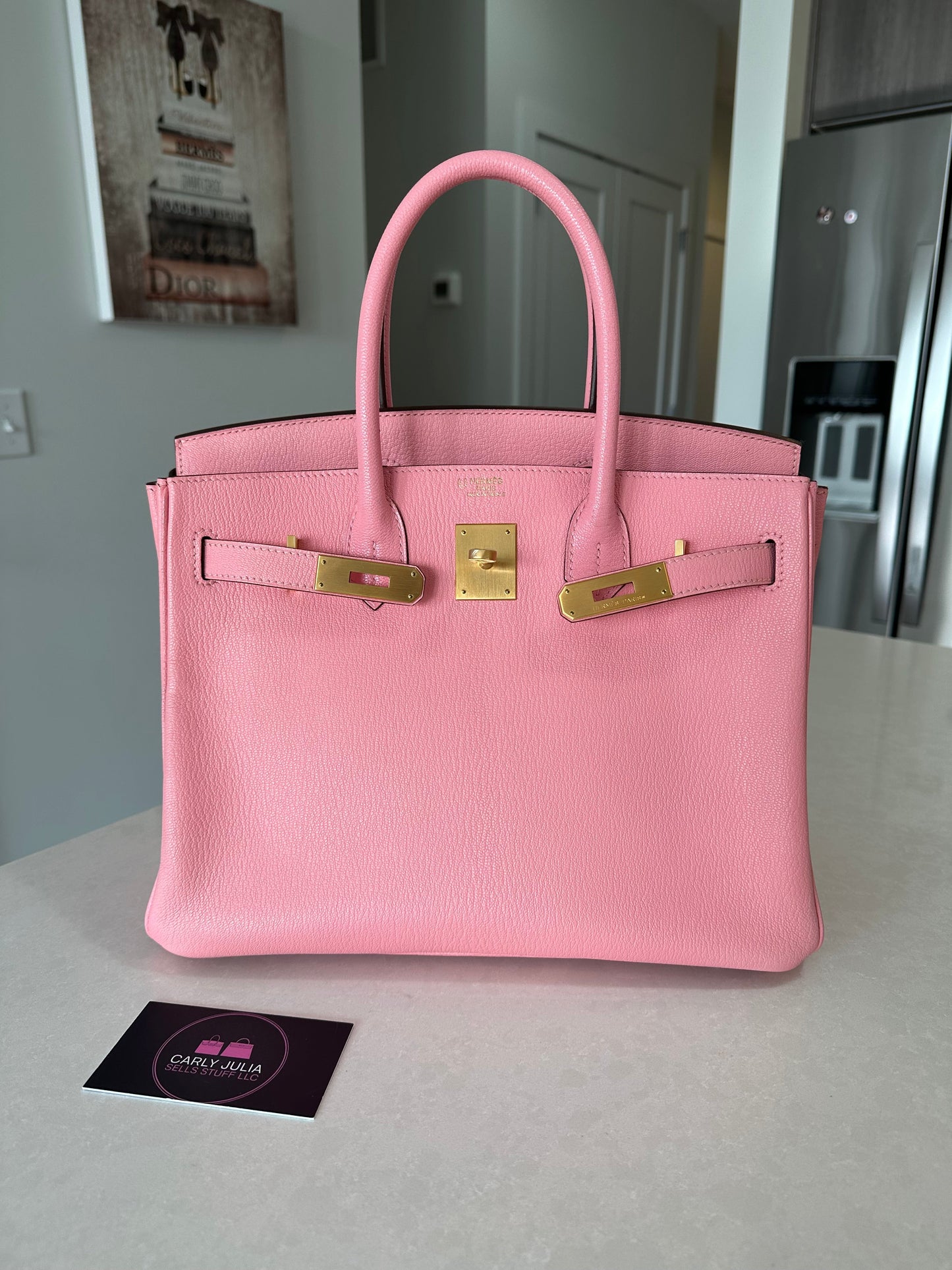 Hermes Special Order Birkin 30 Chèvre Rose Confetti - Carly Julia Sells Stuff, LLC