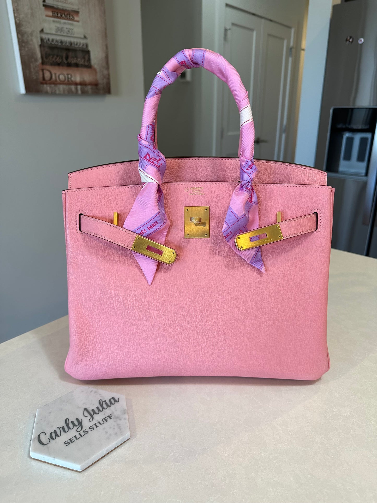 Hermes Special Order Birkin 30 Chèvre Rose Confetti - Carly Julia Sells Stuff, LLC