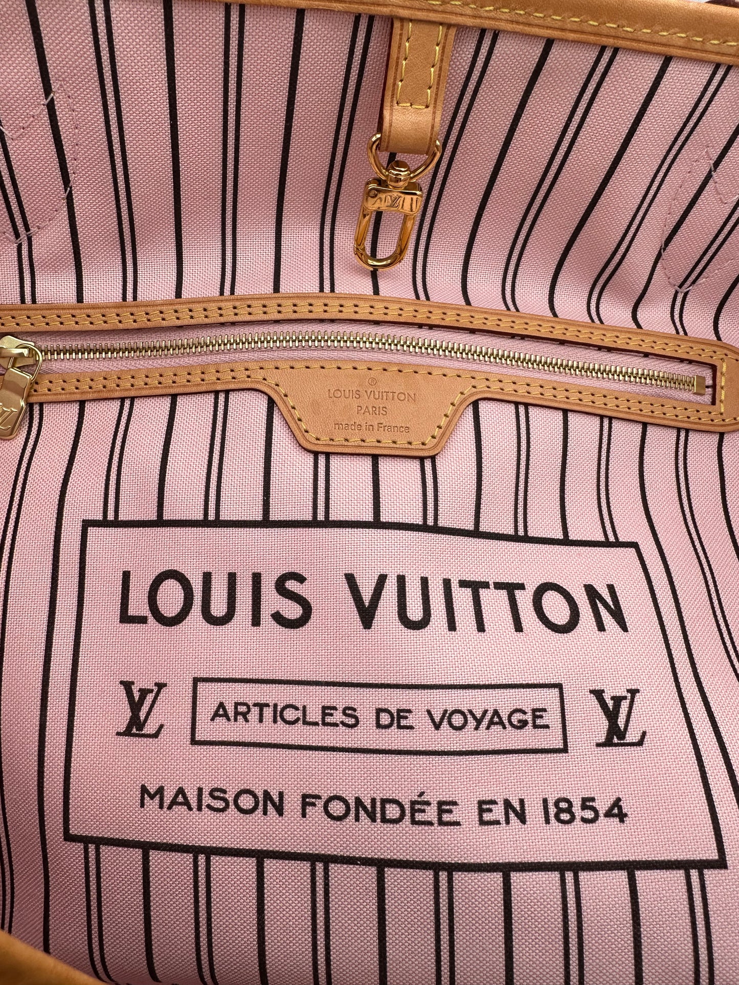 Louis Vuitton Rose Ballerine MM Neverfull