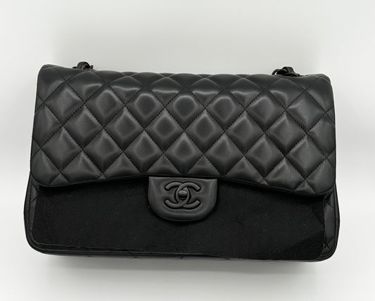 Chanel So Black Jumbo Lambskin