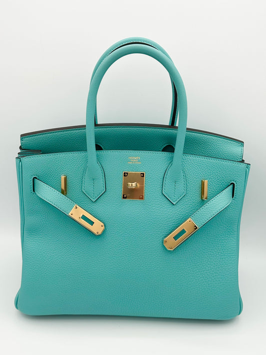 Hermes Birkin 30 Bleu Atoll