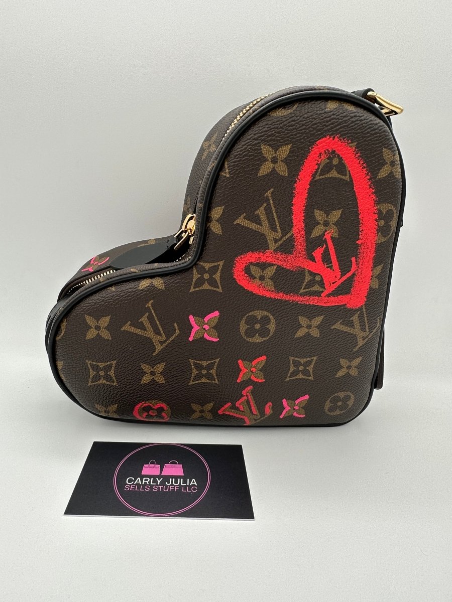 Louis Vuitton Limited Edition ‘Fall In Love’ Sac Coeur Heart Bag - Carly Julia Sells Stuff, LLC