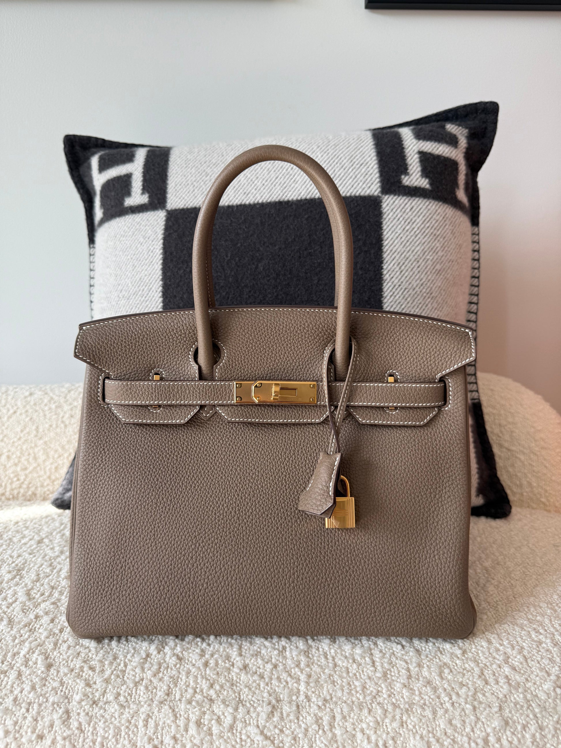 RESERVED: Final Payment Hermes Birkin 30 Etoupe GHW - Carly Julia Sells Stuff, LLC