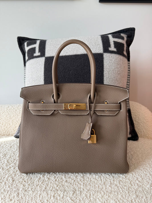 RESERVED: Final Payment Hermes Birkin 30 Etoupe GHW - Carly Julia Sells Stuff, LLC