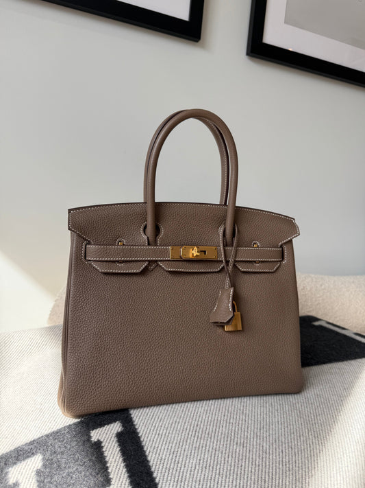 RESERVED: Final Payment Hermes Birkin 30 Etoupe GHW - Carly Julia Sells Stuff, LLC